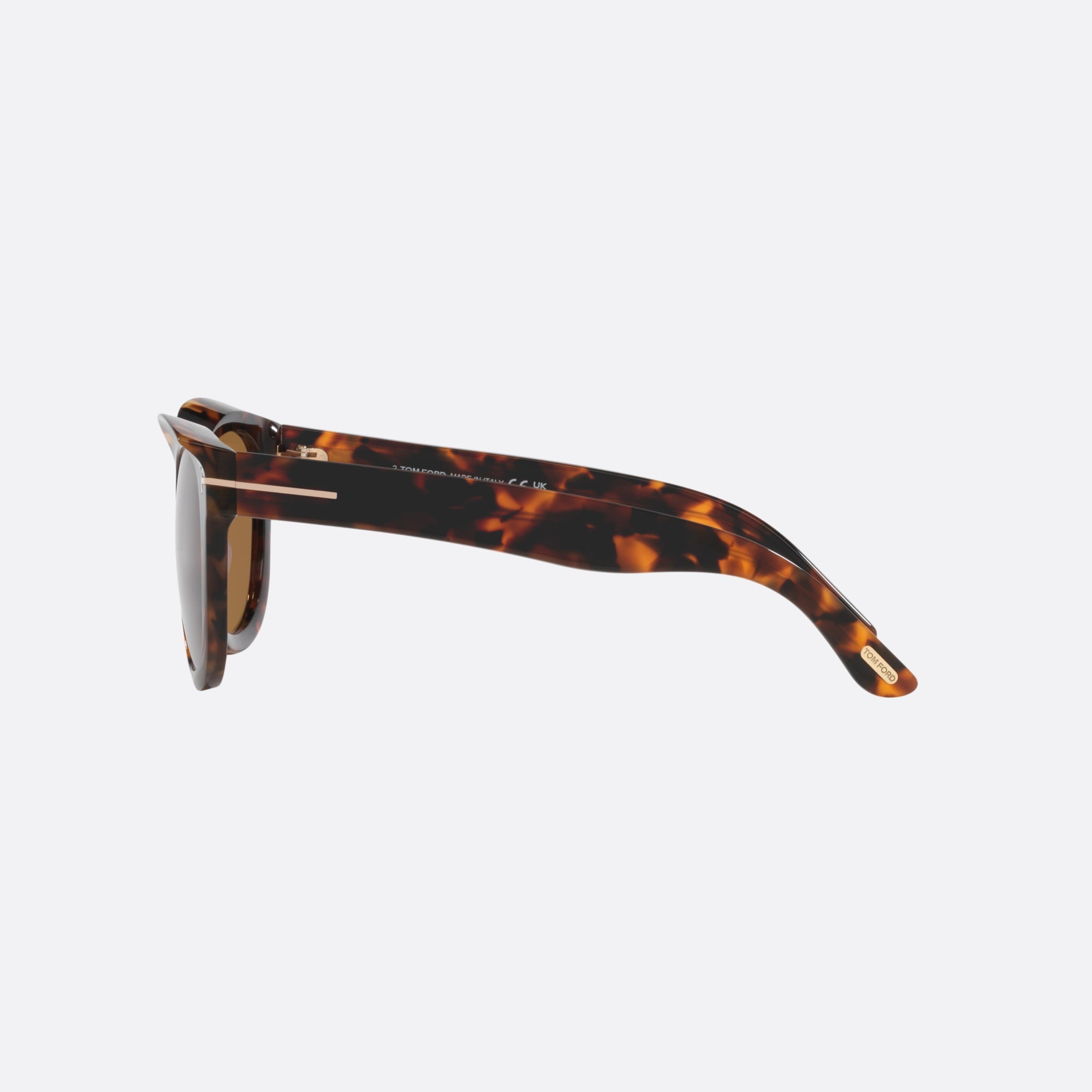 Tom 54mm Ford Tamara 52e Havana Cat Eye Women Sunglasses - Detail View