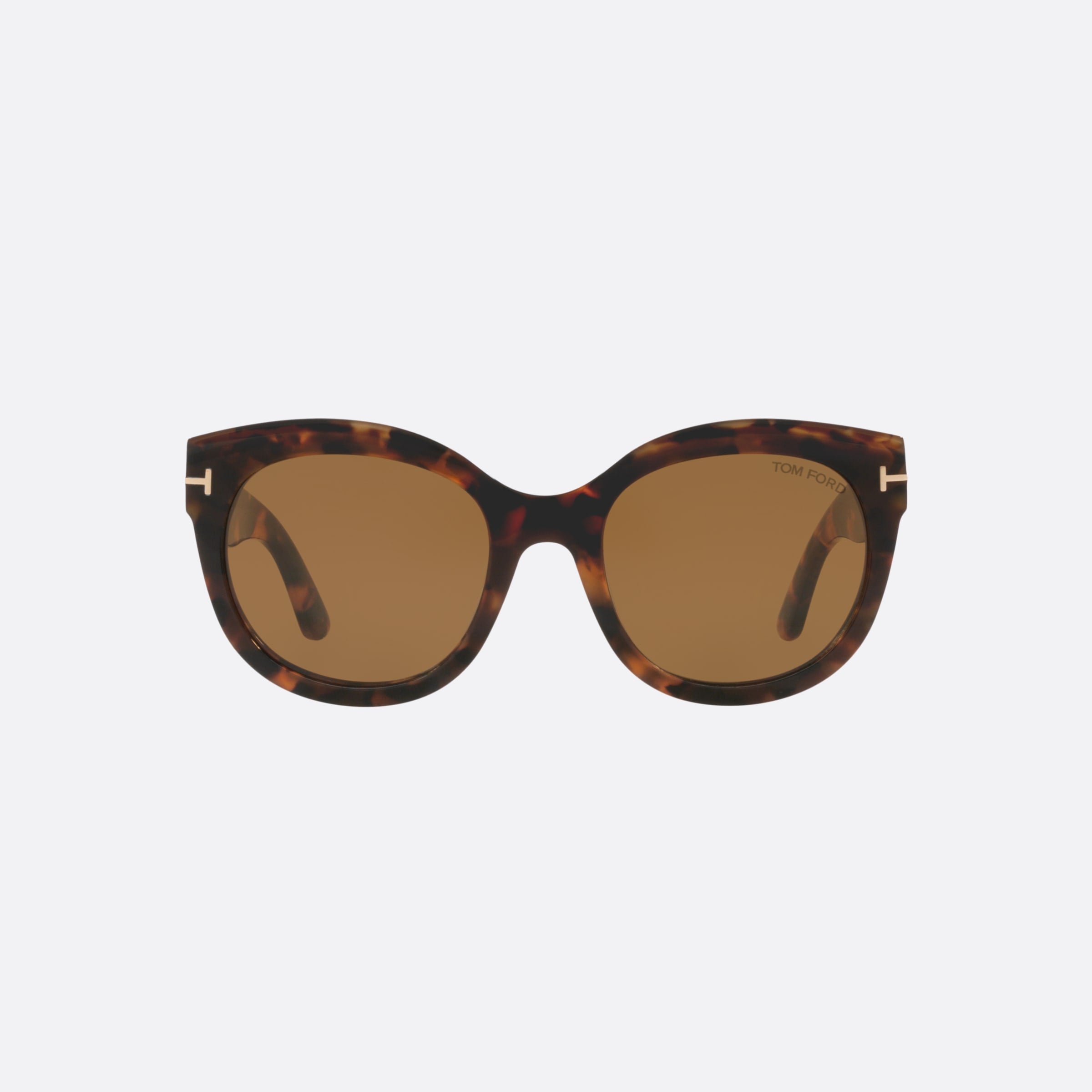 Tom 54mm Ford Tamara 52e Havana Cat Eye Women Sunglasses - Lifestyle Shot