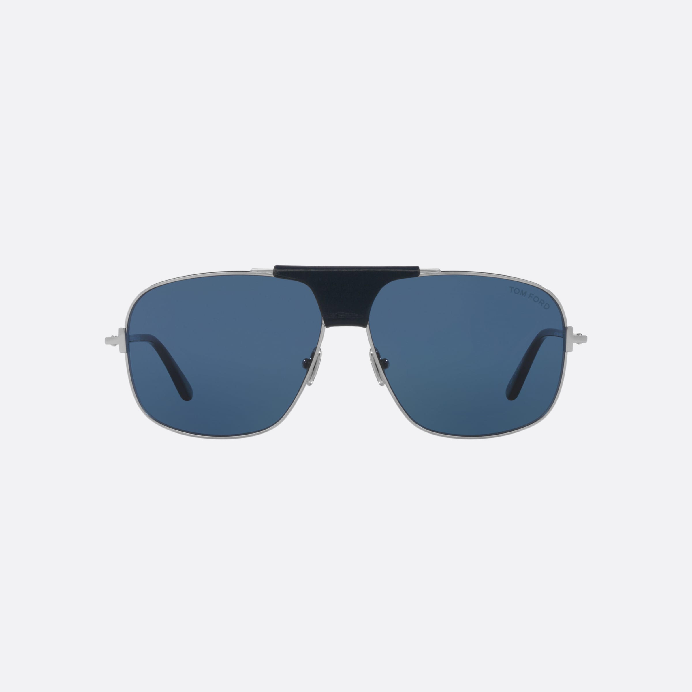 Tom 62mm Ford Tex Silver Pilot Men Sunglasses - Lifestyle Shot