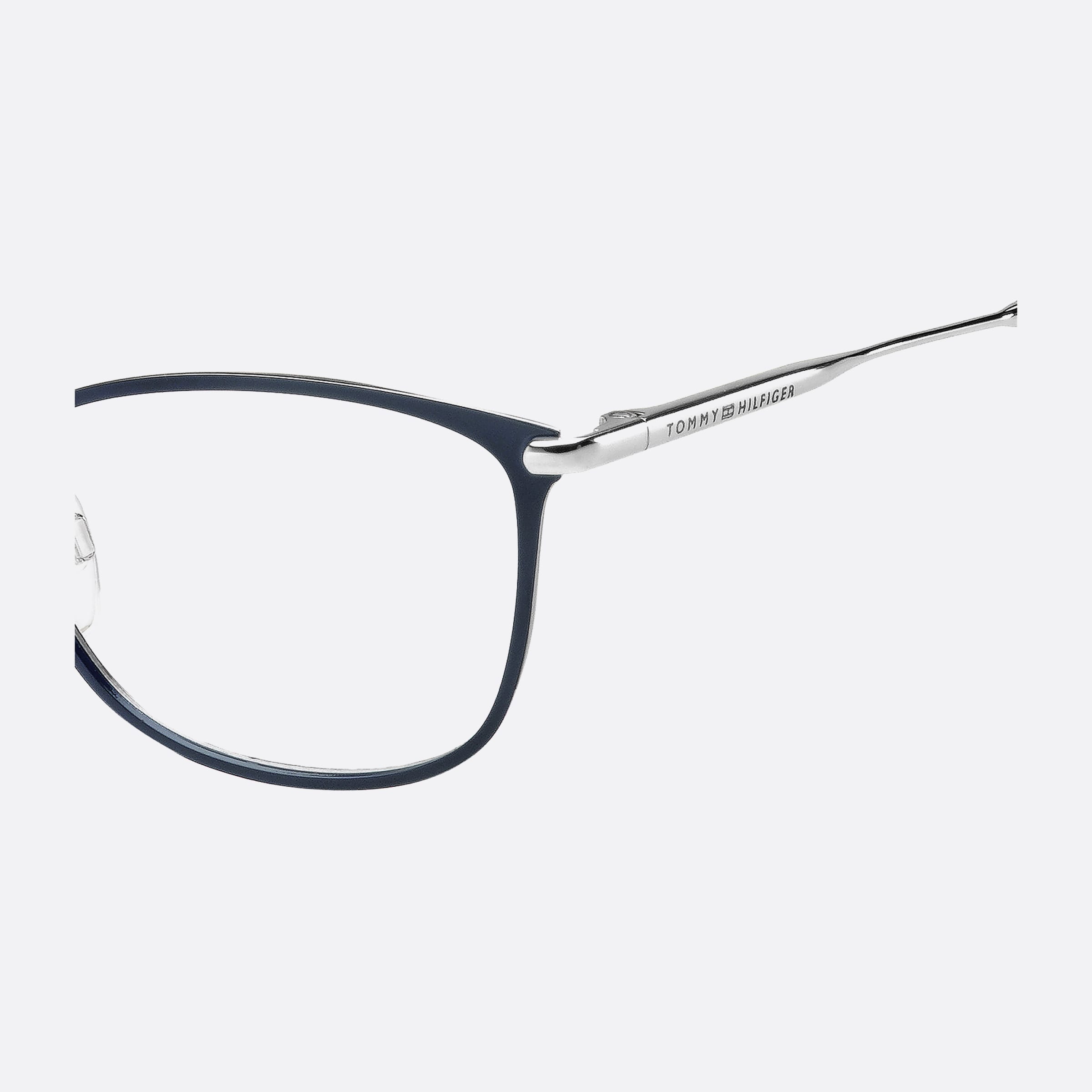 Tommy 53mm Hilfiger Ecj Blue Geometric Women Eyeglasses - Detail View