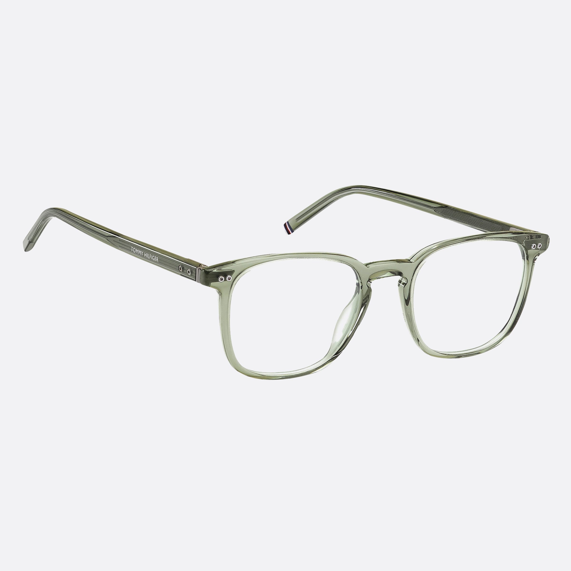Tommy 51mm Hilfiger 6cr Green Geometric Men Eyeglasses - Detail View