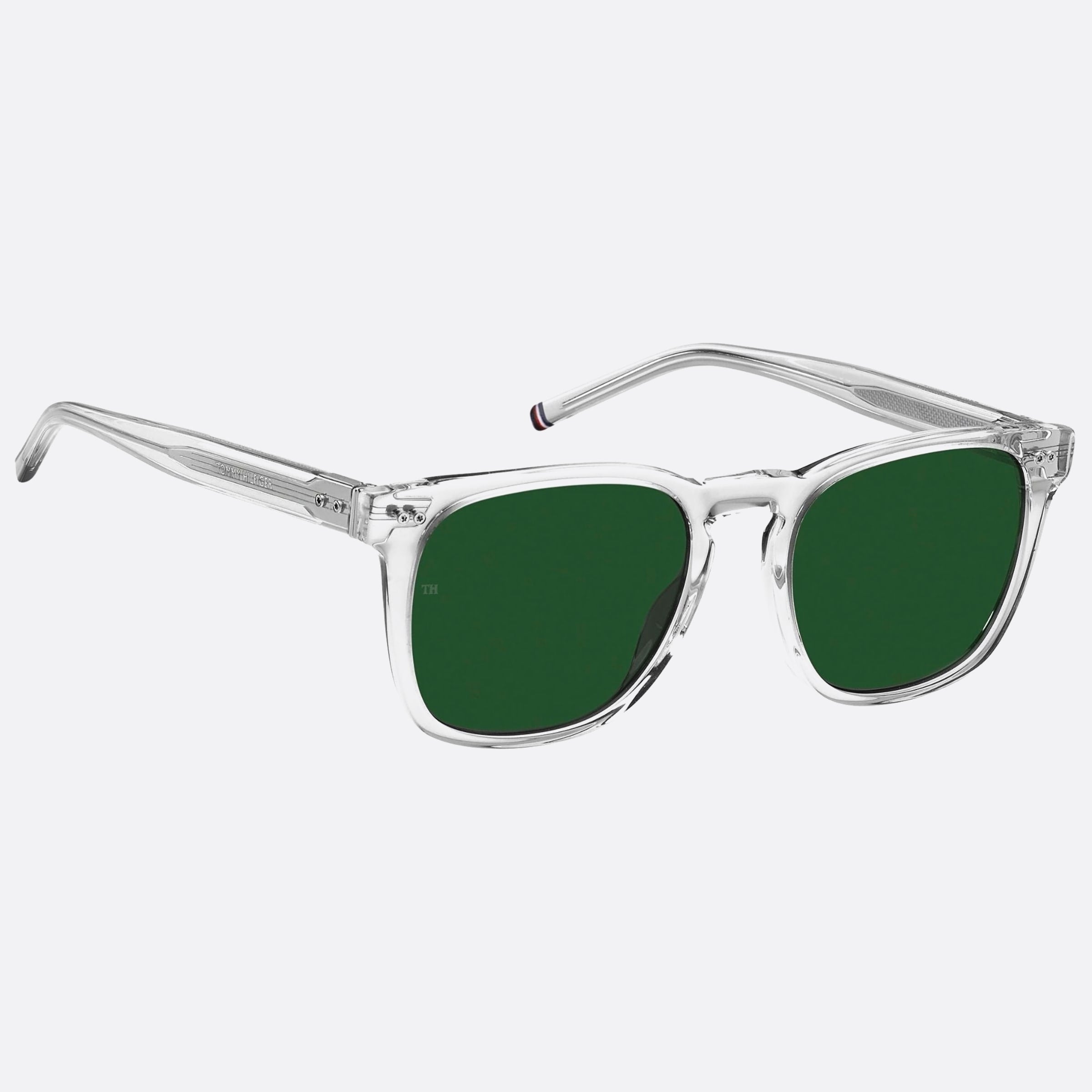 Tommy 52mm Hilfiger Transparent Geometric Men Sunglasses - Detail View