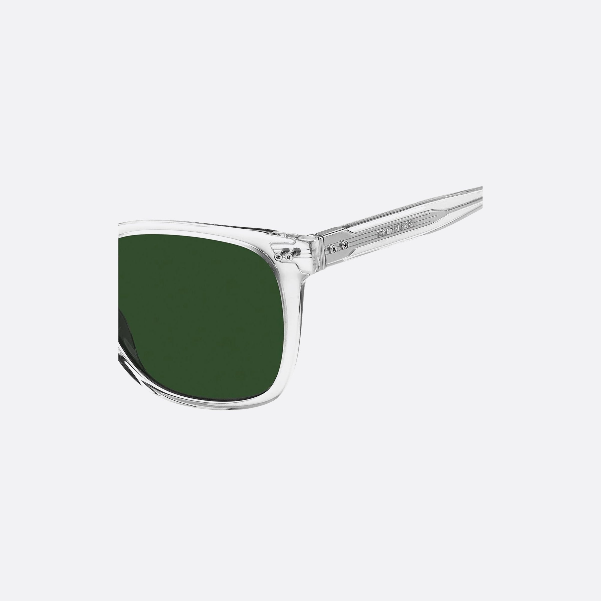Tommy 52mm Hilfiger Transparent Geometric Men Sunglasses - Lifestyle Shot
