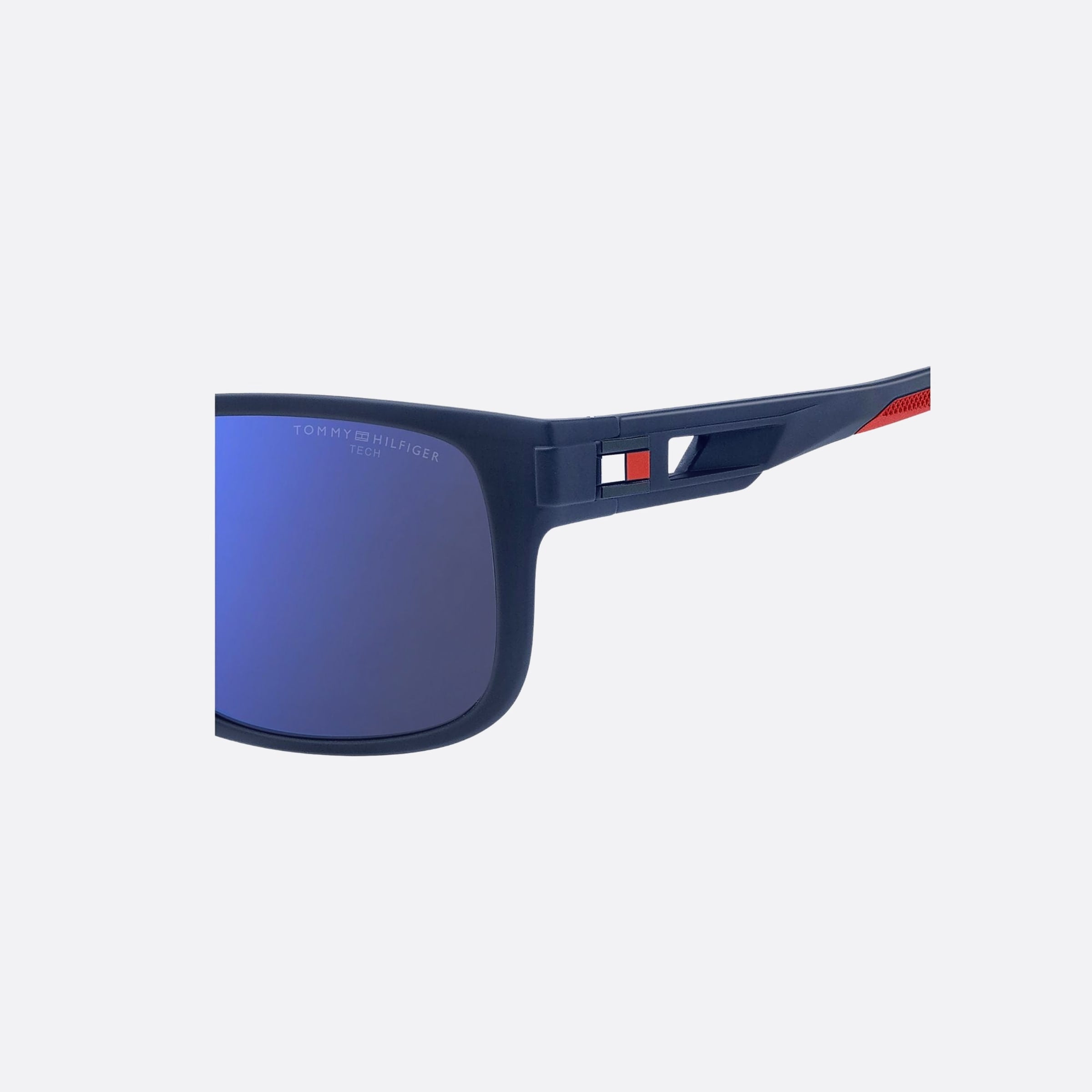 Tommy 55mm Hilfiger Fll Blue Geometric Men Sunglasses - Lifestyle Shot