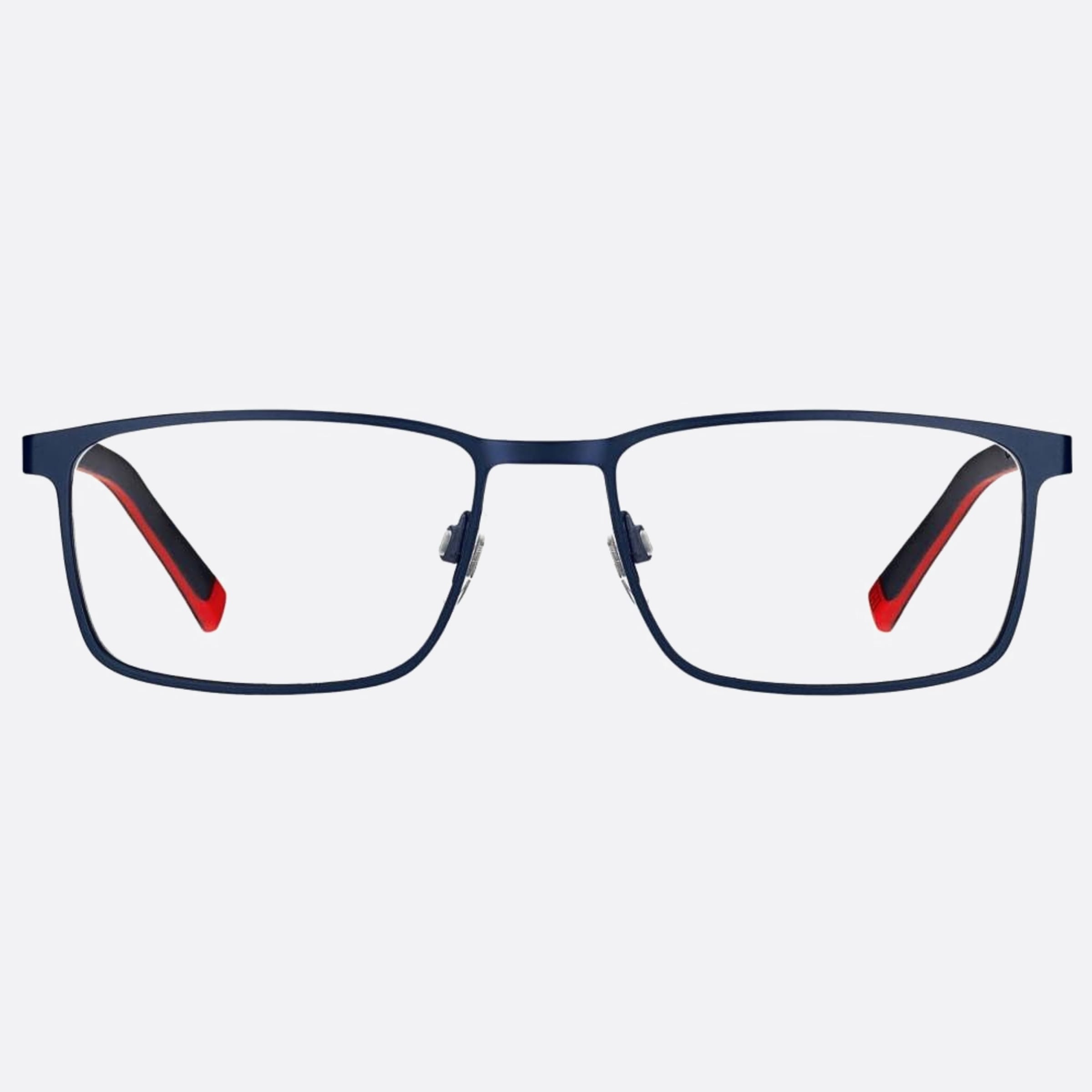 Tommy 56mm Hilfiger Fll Blue Geometric Men Eyeglasses - Main View
