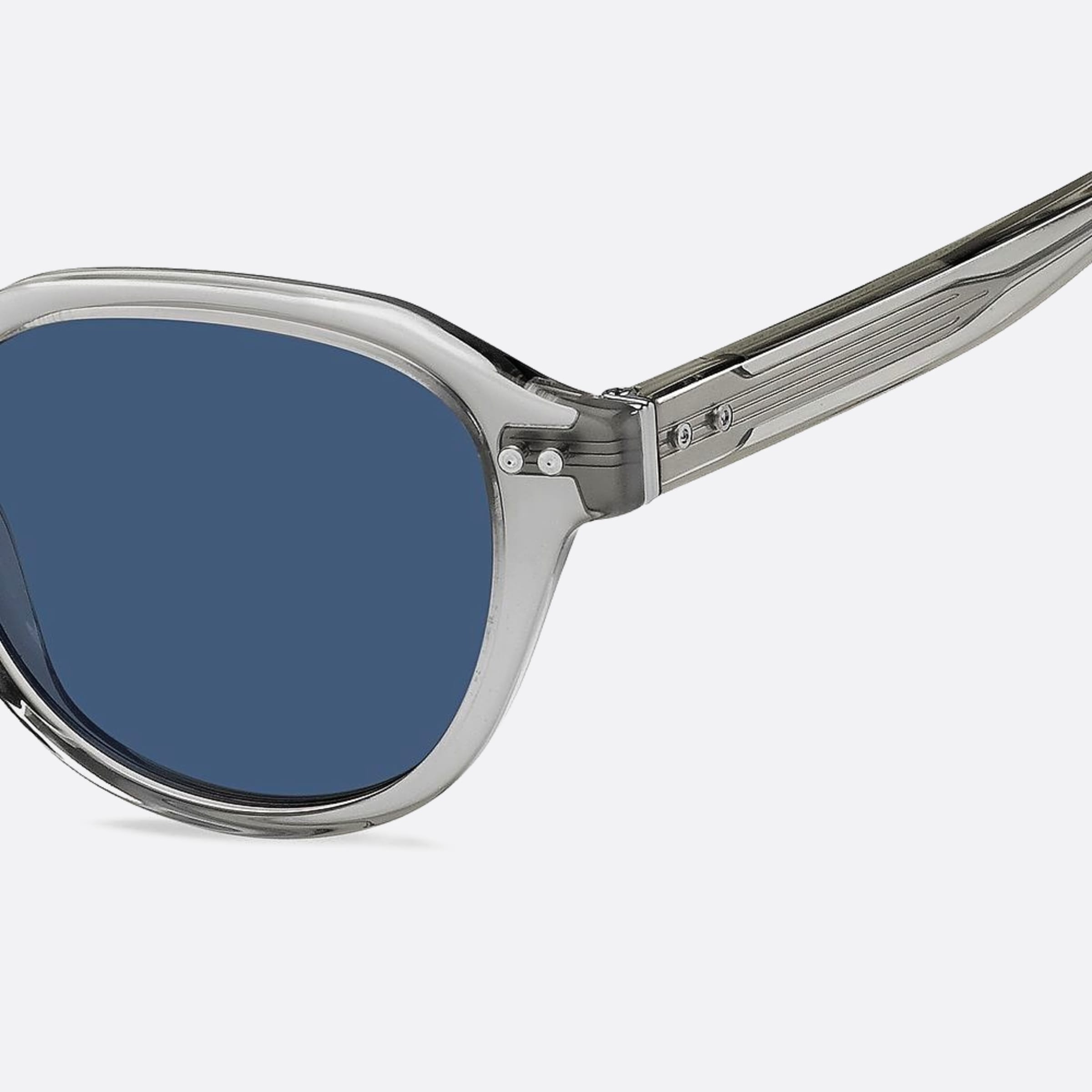Tommy 49mm Hilfiger Kb7 Grey Squared Men Sunglasses - Lifestyle Shot