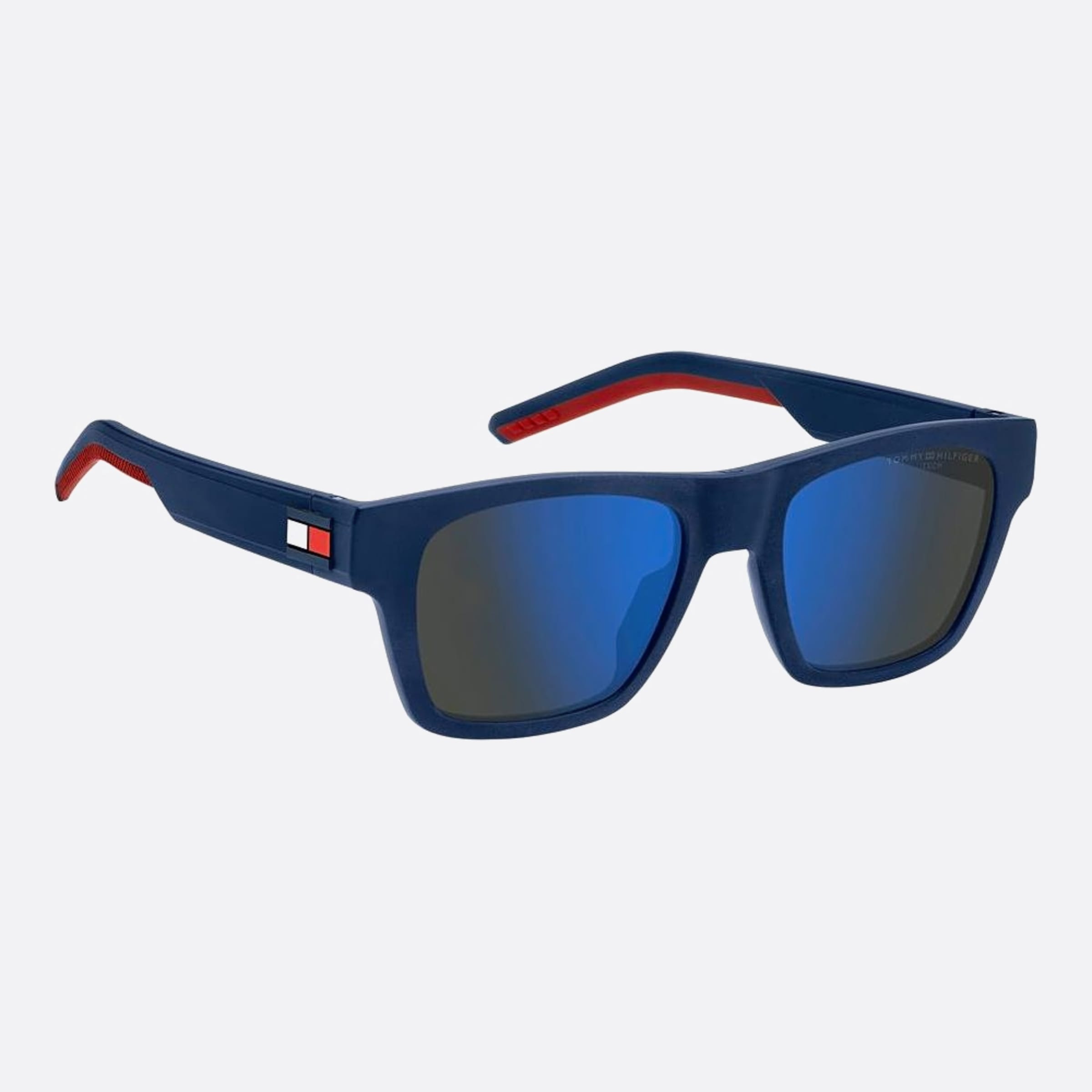 Tommy 51mm Hilfiger Fll Blue Squared Men Sunglasses - Detail View