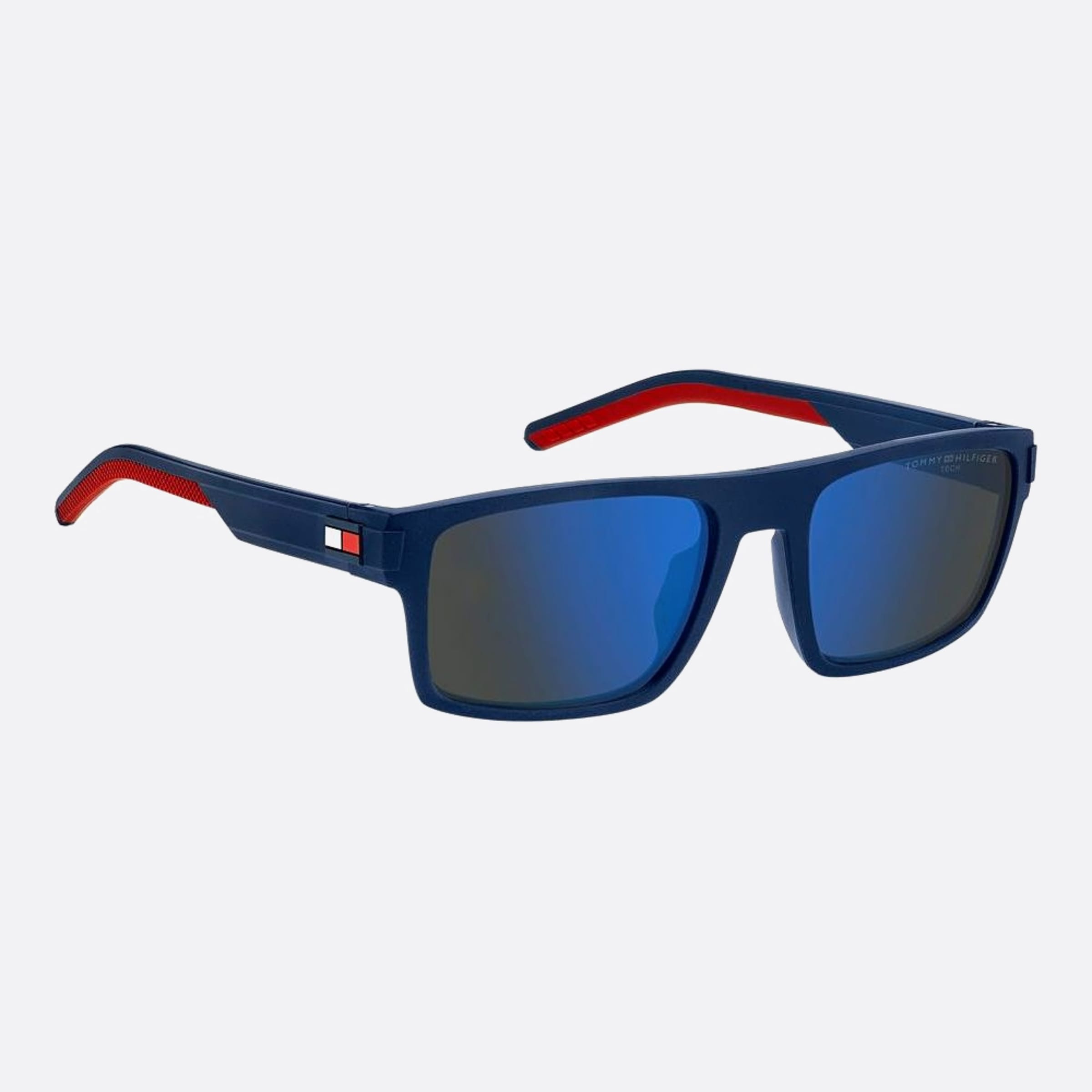 Tommy 55mm Hilfiger Fll Blue Squared Men Sunglasses - Detail View