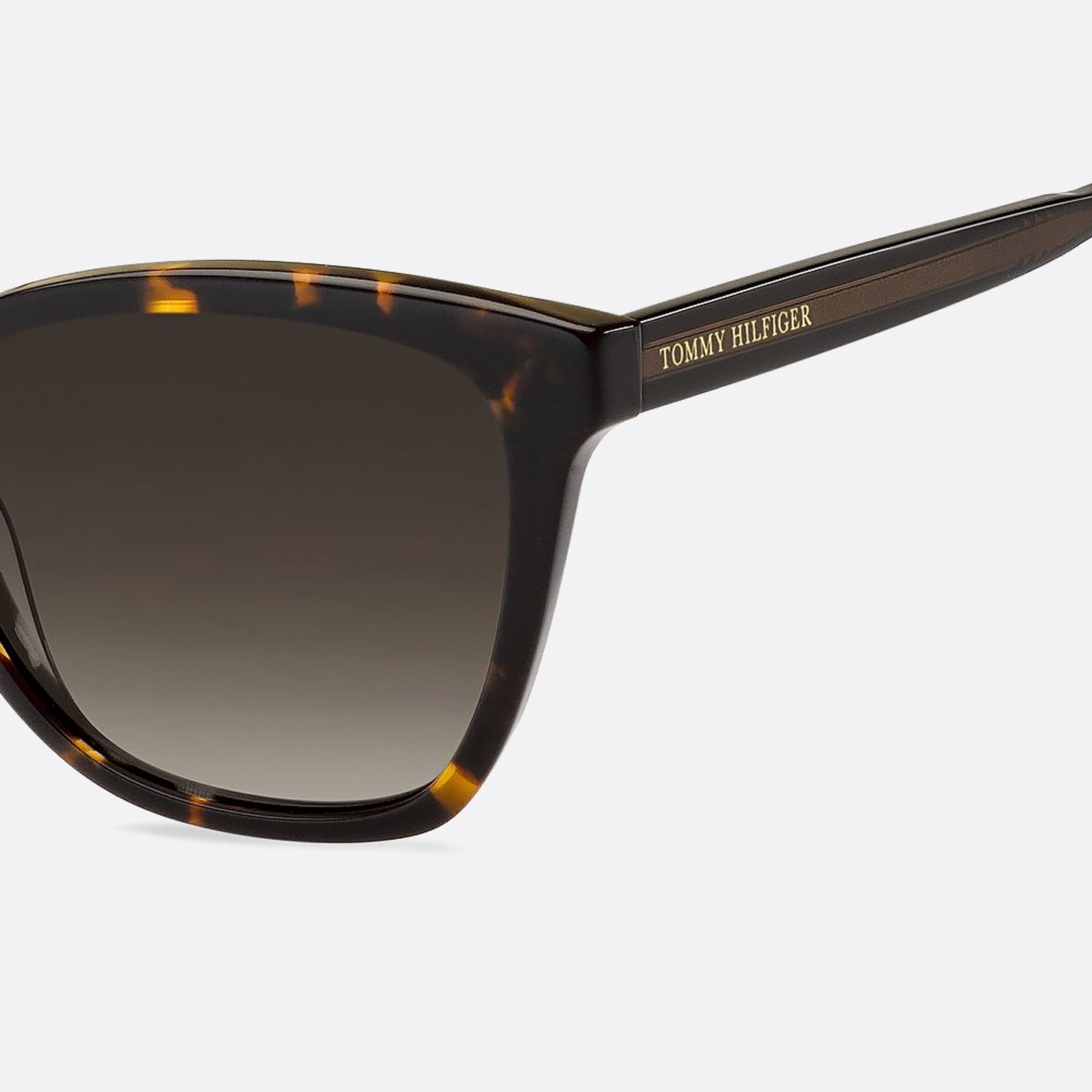 Tommy 54mm Hilfiger Havana Cat Eye Women Sunglasses - Lifestyle Shot