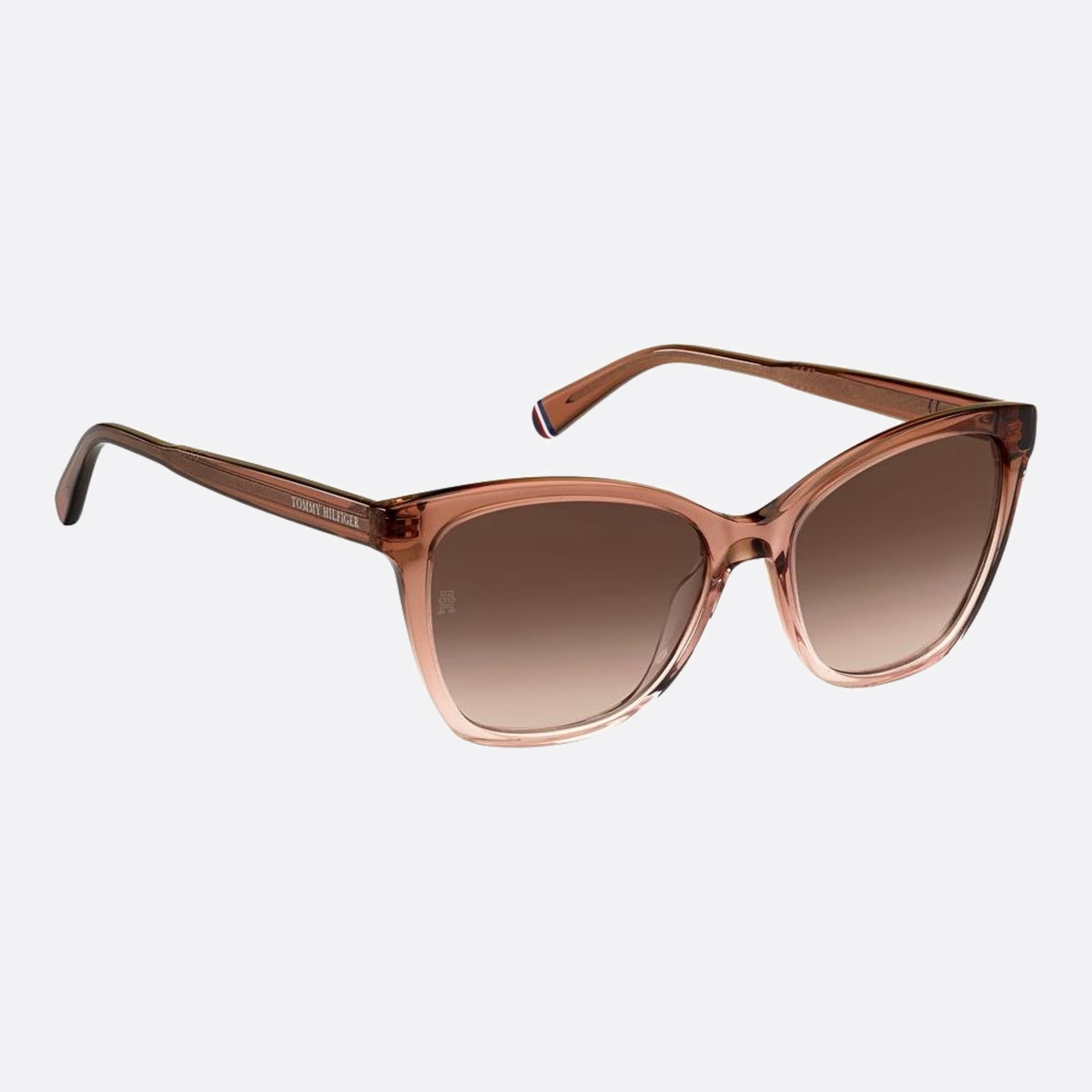Tommy 54mm Hilfiger Fwm Brown Cat Eye Women Sunglasses - Lifestyle Shot
