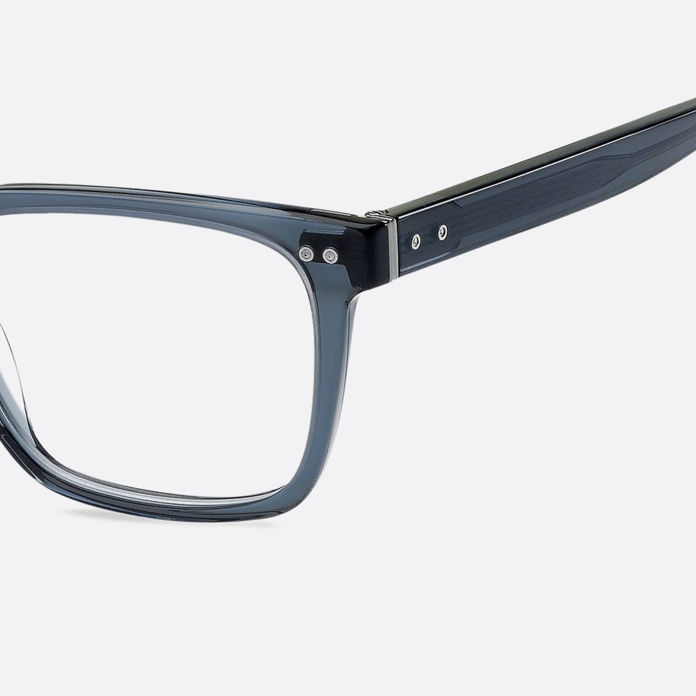 Tommy 53mm Hilfiger Pjp Blue Squared Men Eyeglasses - Detail View