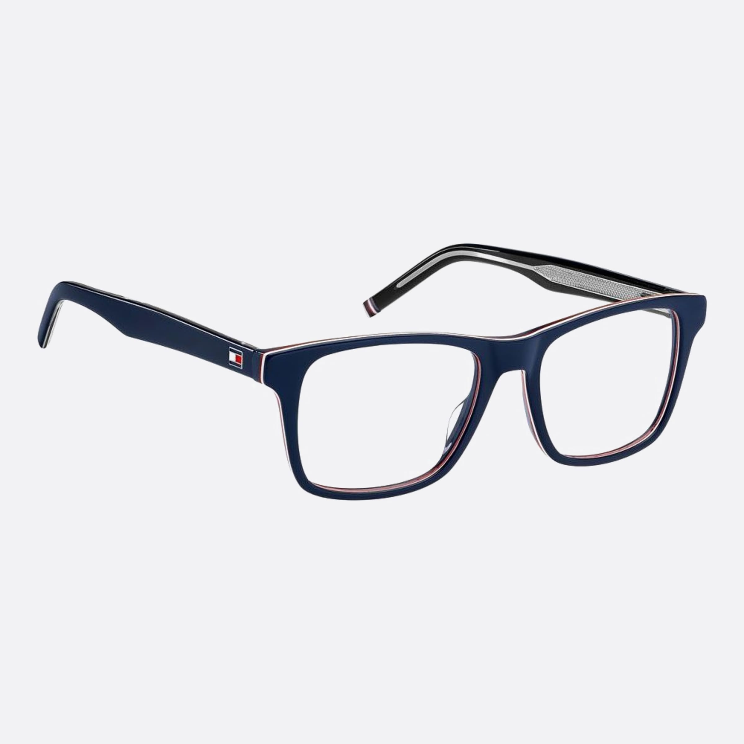 Tommy 52mm Hilfiger Pjp Blue Squared Men Eyeglasses - Detail View