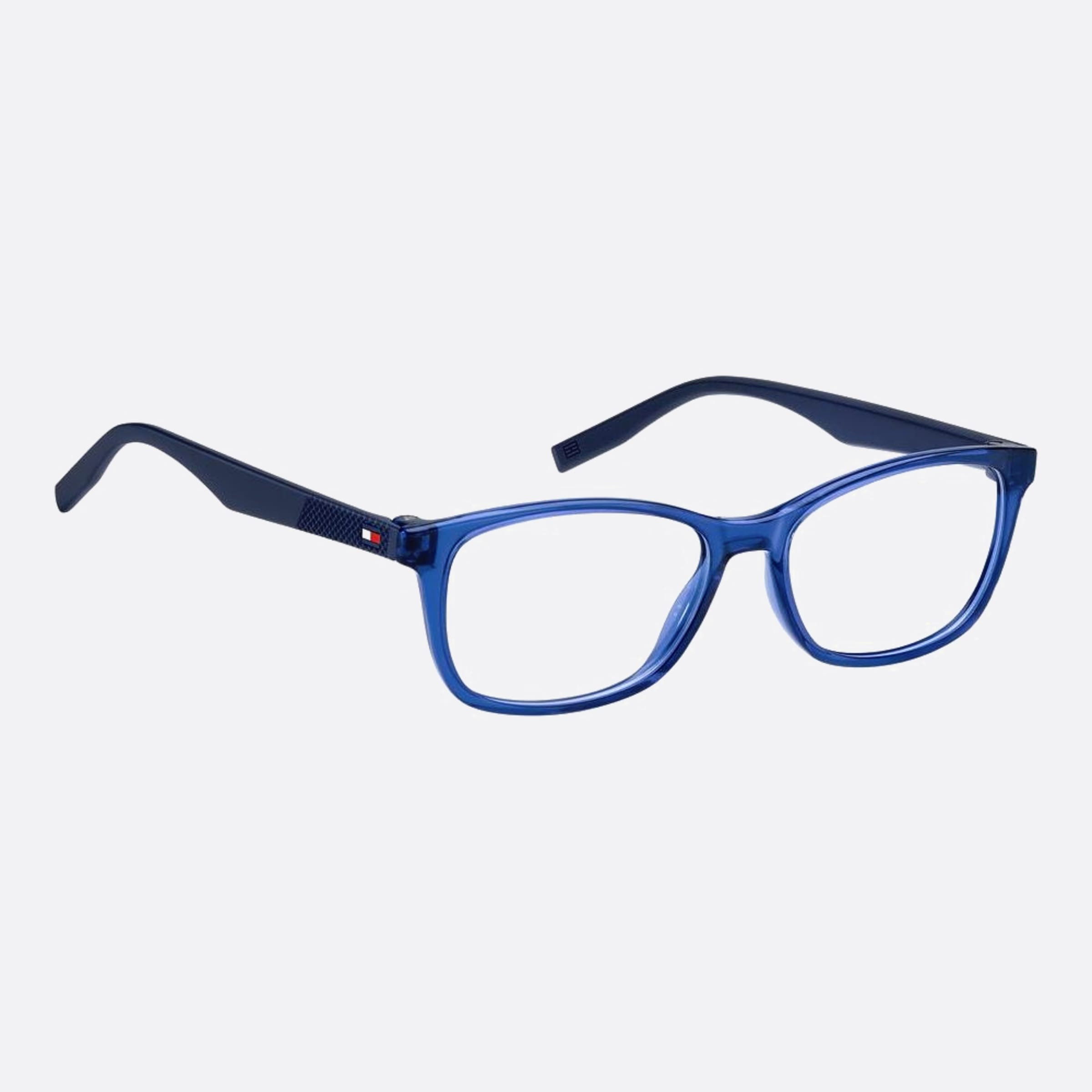 Tommy 51mm Hilfiger Pjp Blue Cat Eye Unisex Eyeglasses - Detail View
