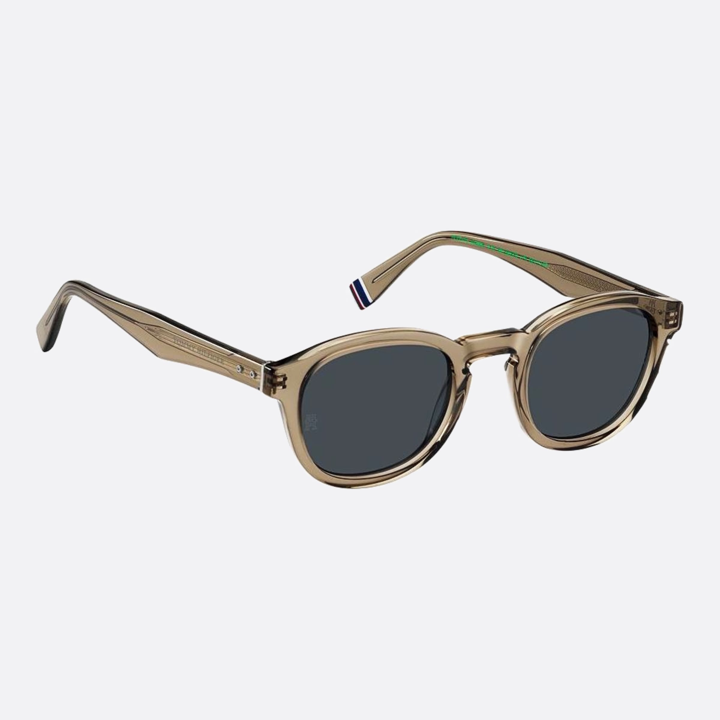 Tommy 49mm Hilfiger 10a Brown Squared Men Sunglasses - Detail View