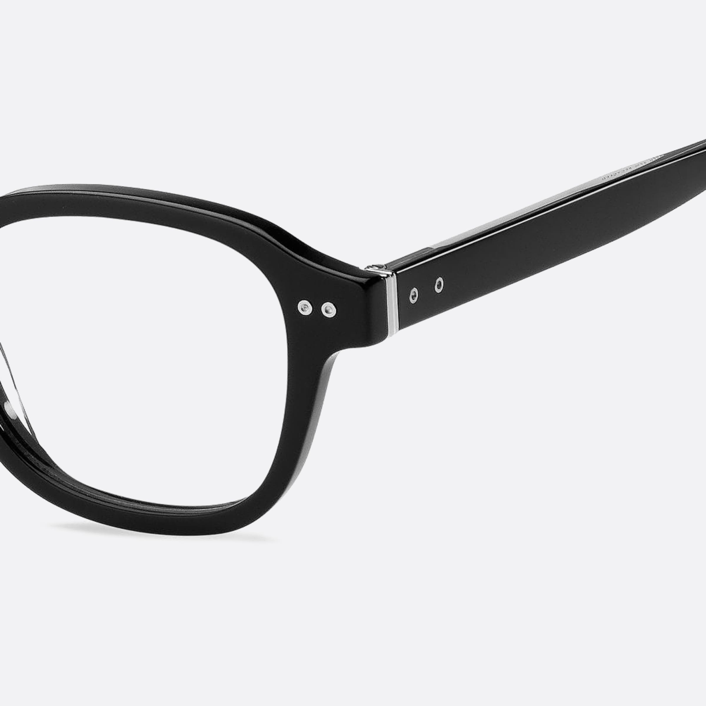 Tommy 48mm Hilfiger Black Squared Men Eyeglasses - Lifestyle Shot