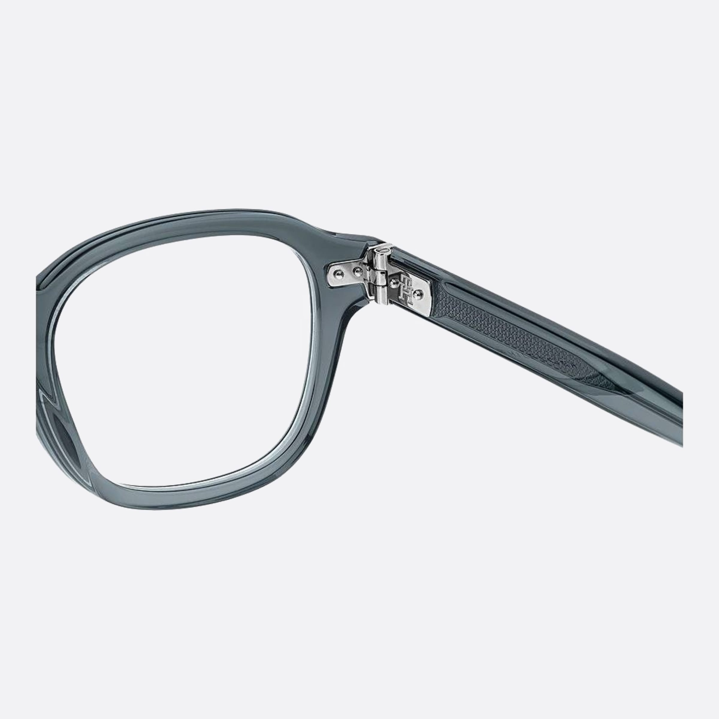 Tommy 48mm Hilfiger Kb7 Grey Squared Men Eyeglasses - Additional Angle