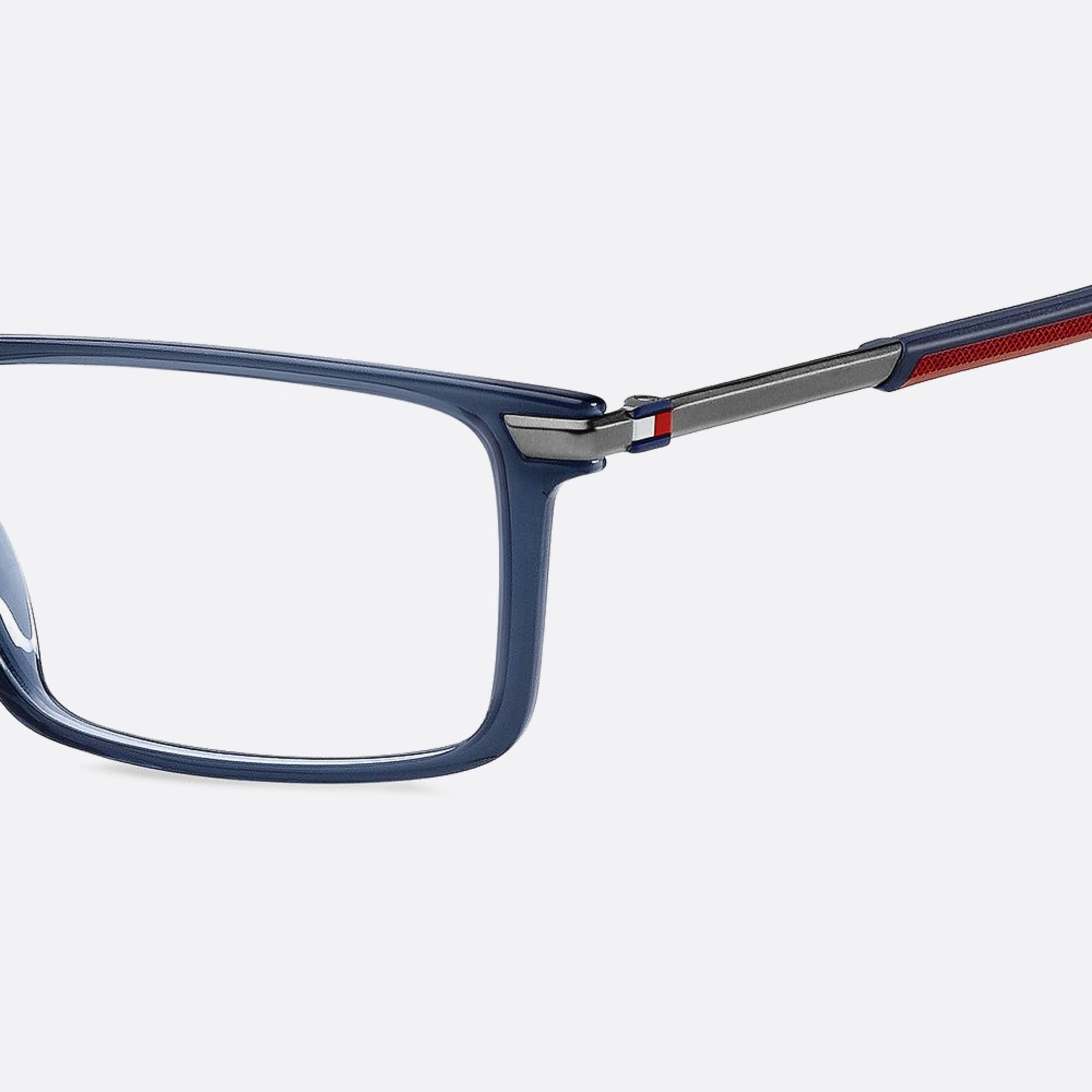 Tommy 54mm Hilfiger Pjp Blue Geometric Men Eyeglasses - Lifestyle Shot