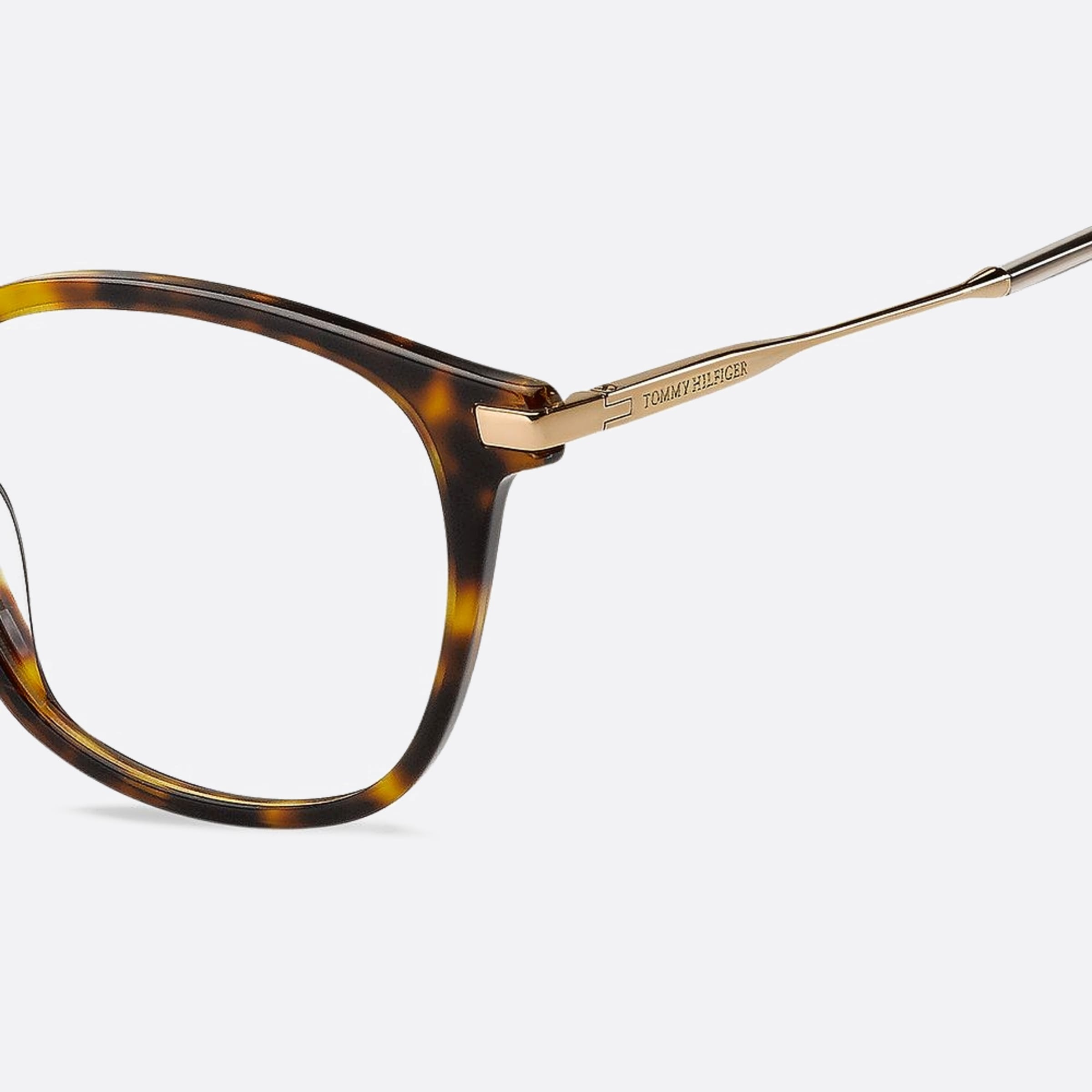 Tommy 50mm Hilfiger Havana Pilot Women Eyeglasses - Lifestyle Shot