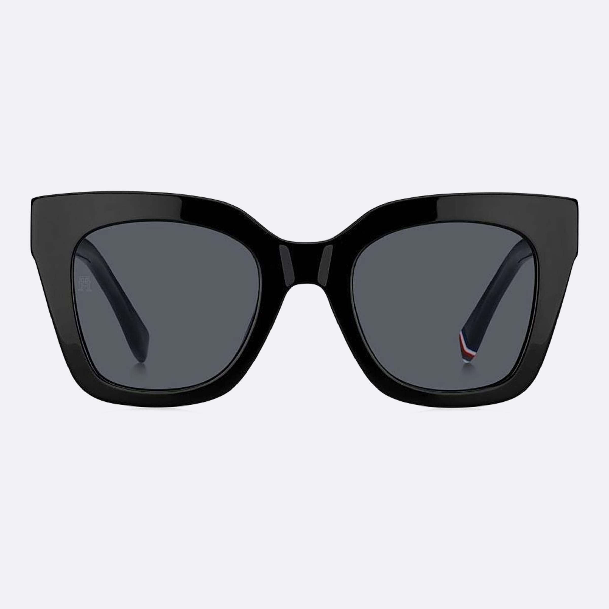 Tommy 50mm Hilfiger Black Squared Women Sunglasses - Main View