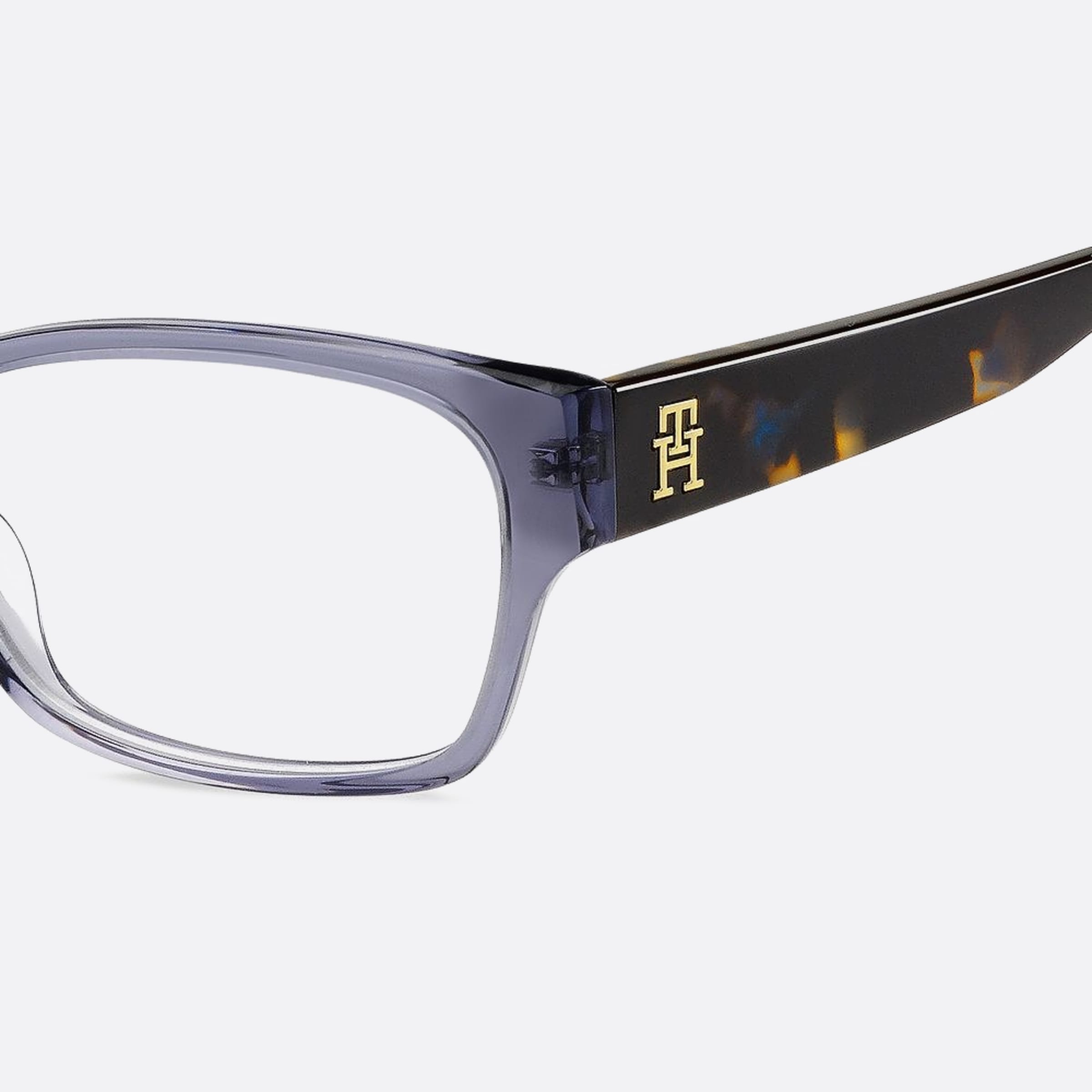 Tommy 54mm Hilfiger Pjp Blue Geometric Women Eyeglasses - Detail View