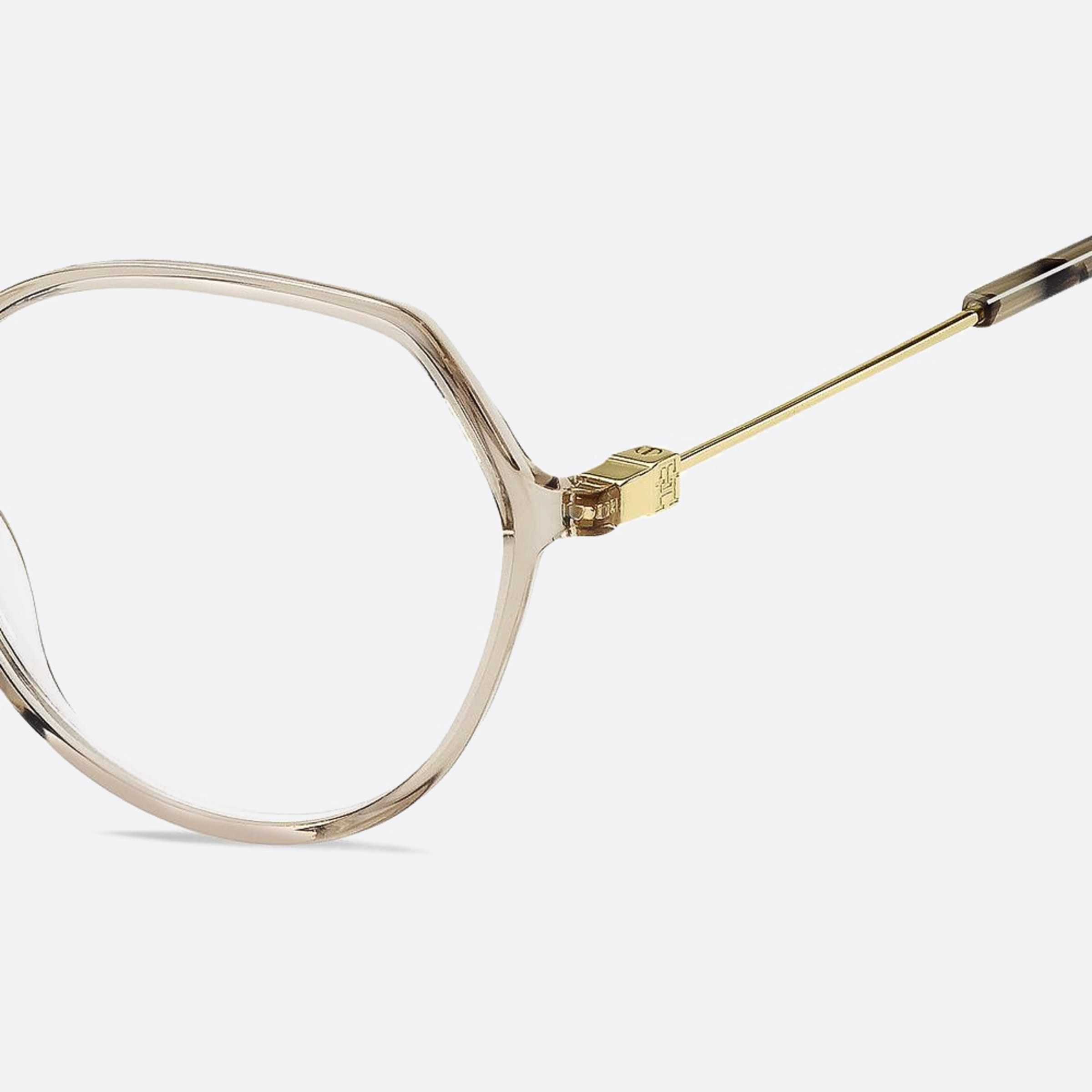 Tommy 54mm Hilfiger Fwm Brown Geometric Women Eyeglasses - Lifestyle Shot