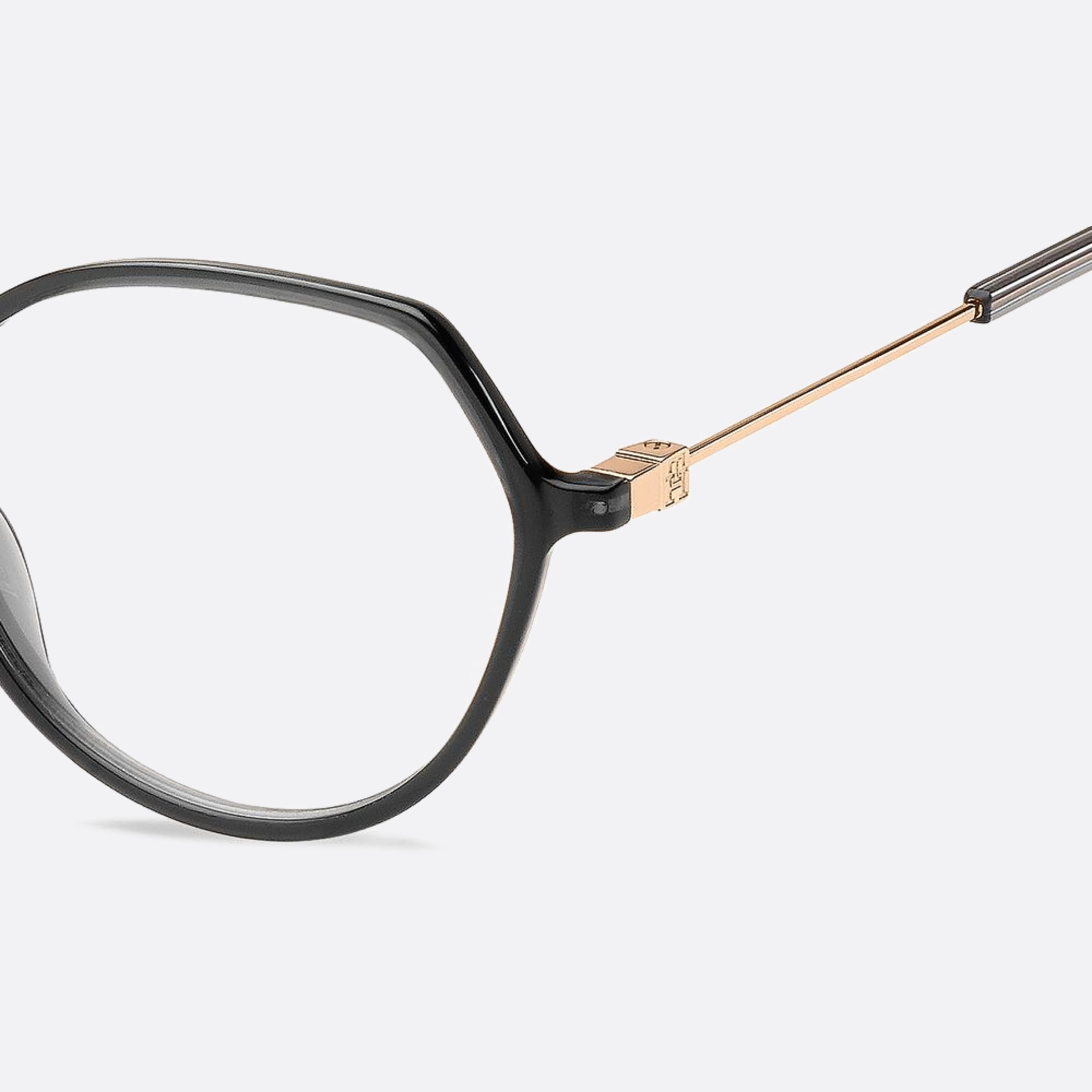 Tommy 54mm Hilfiger Kb7 Grey Geometric Women Eyeglasses - Detail View