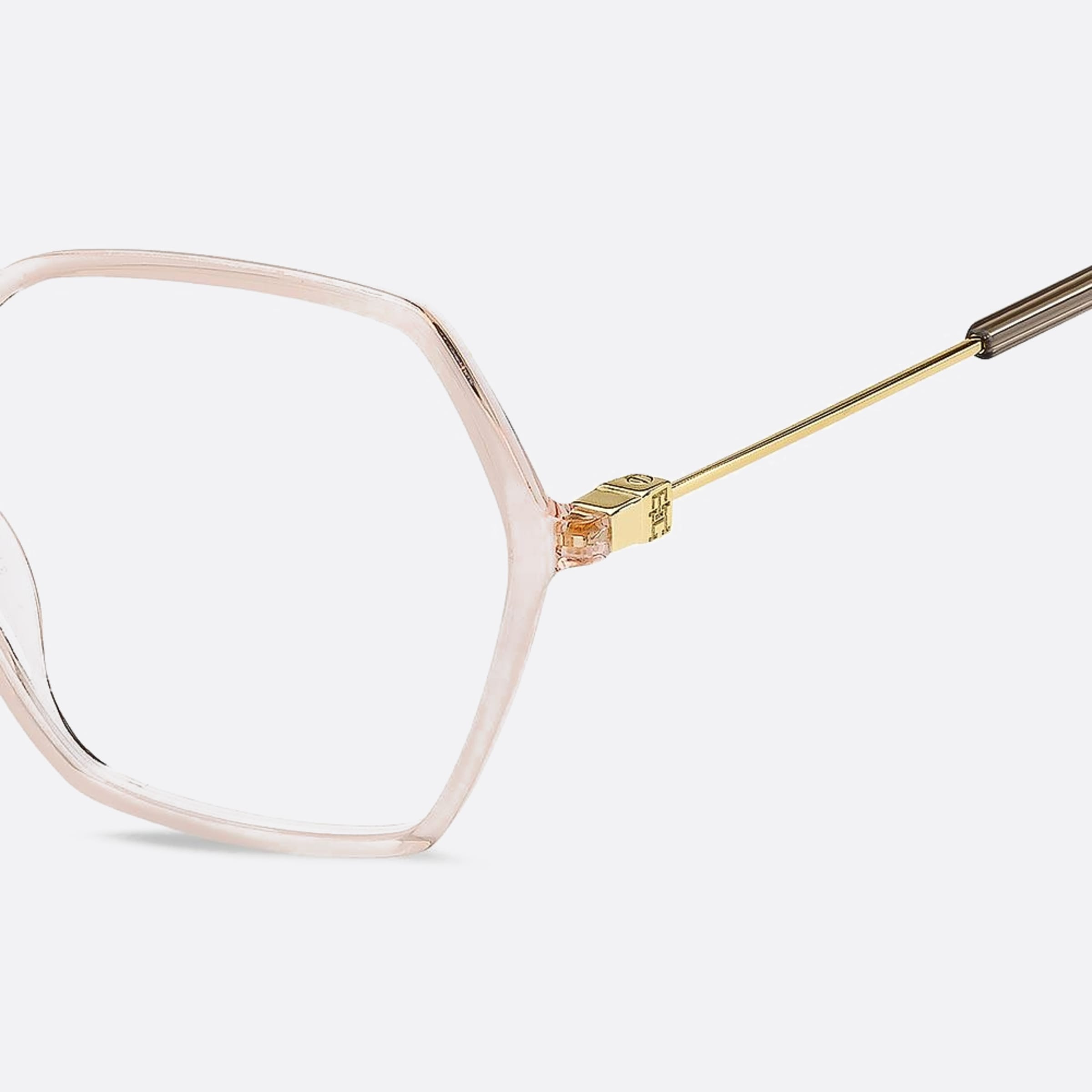 Tommy 55mm Hilfiger 35j Pink Geometric Women Eyeglasses - Detail View