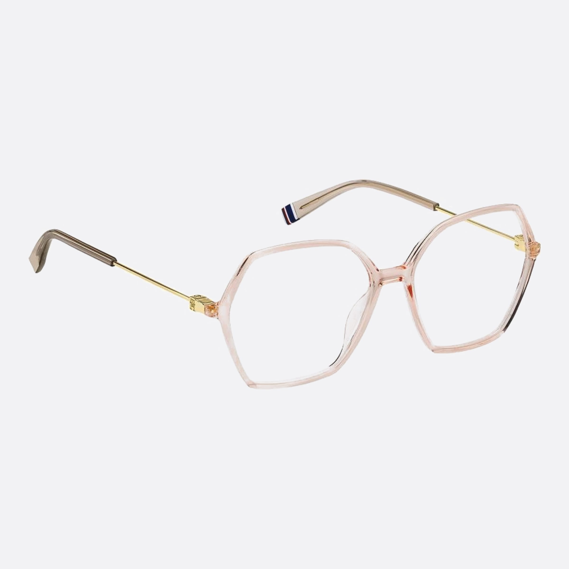 Tommy 55mm Hilfiger 35j Pink Geometric Women Eyeglasses - Lifestyle Shot