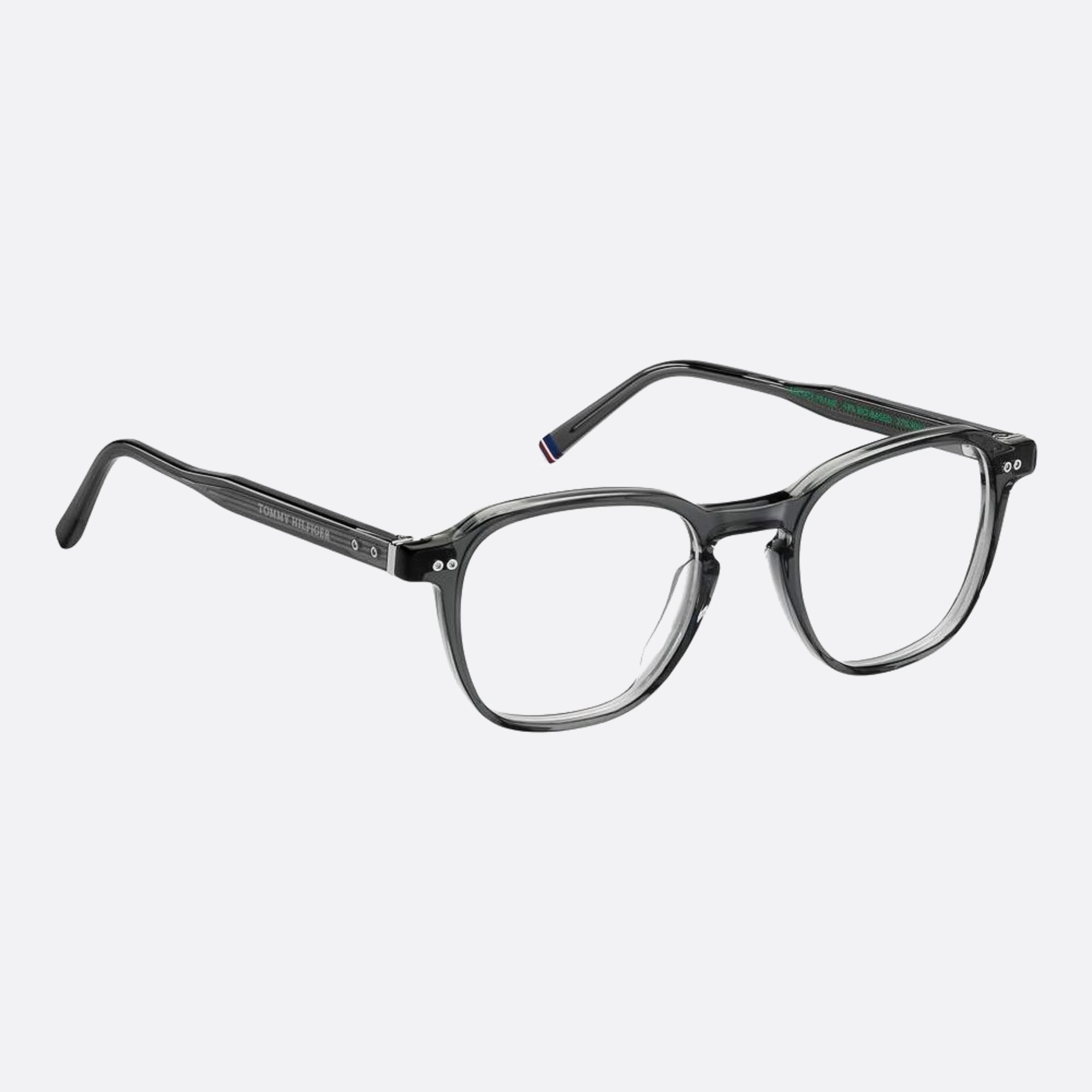 Tommy 49mm Hilfiger Kb7 Grey Pantos Men Eyeglasses - Detail View