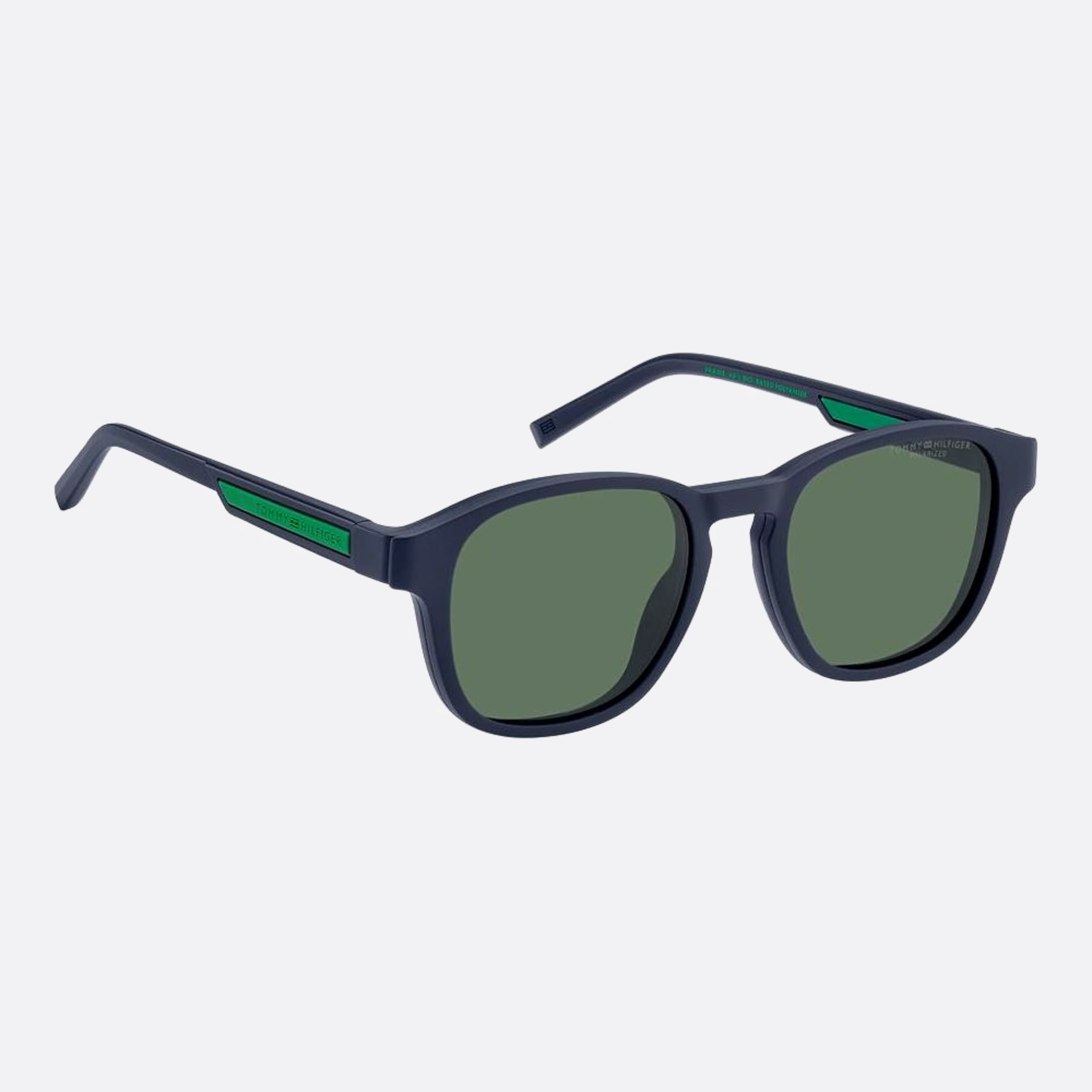 Tommy 50mm Hilfiger Fll Blue Squared Men Sunglasses - Detail View