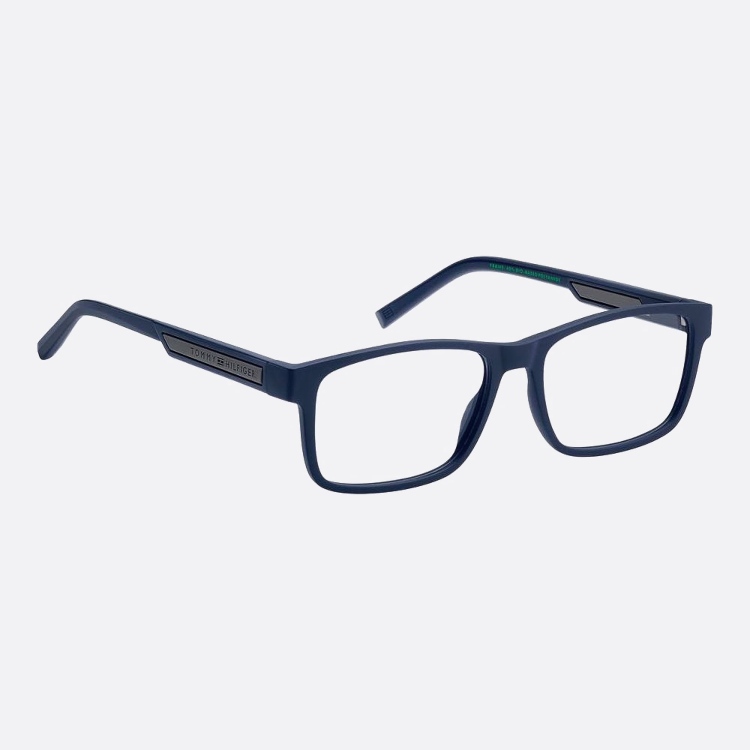 Tommy 52mm Hilfiger Fll Blue Rectangle Men Eyeglasses - Lifestyle Shot