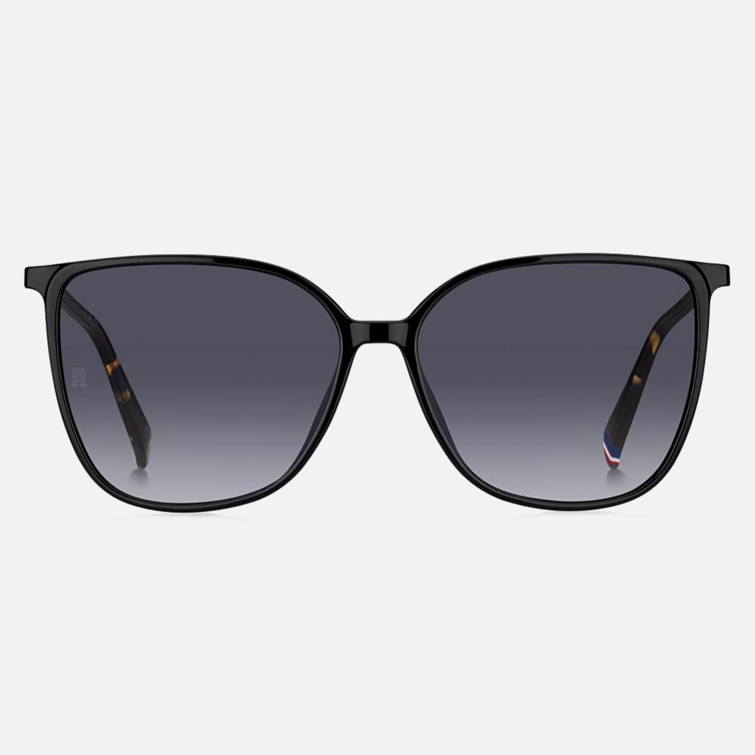 Tommy 57mm Hilfiger Black Squared Women Sunglasses - Main View