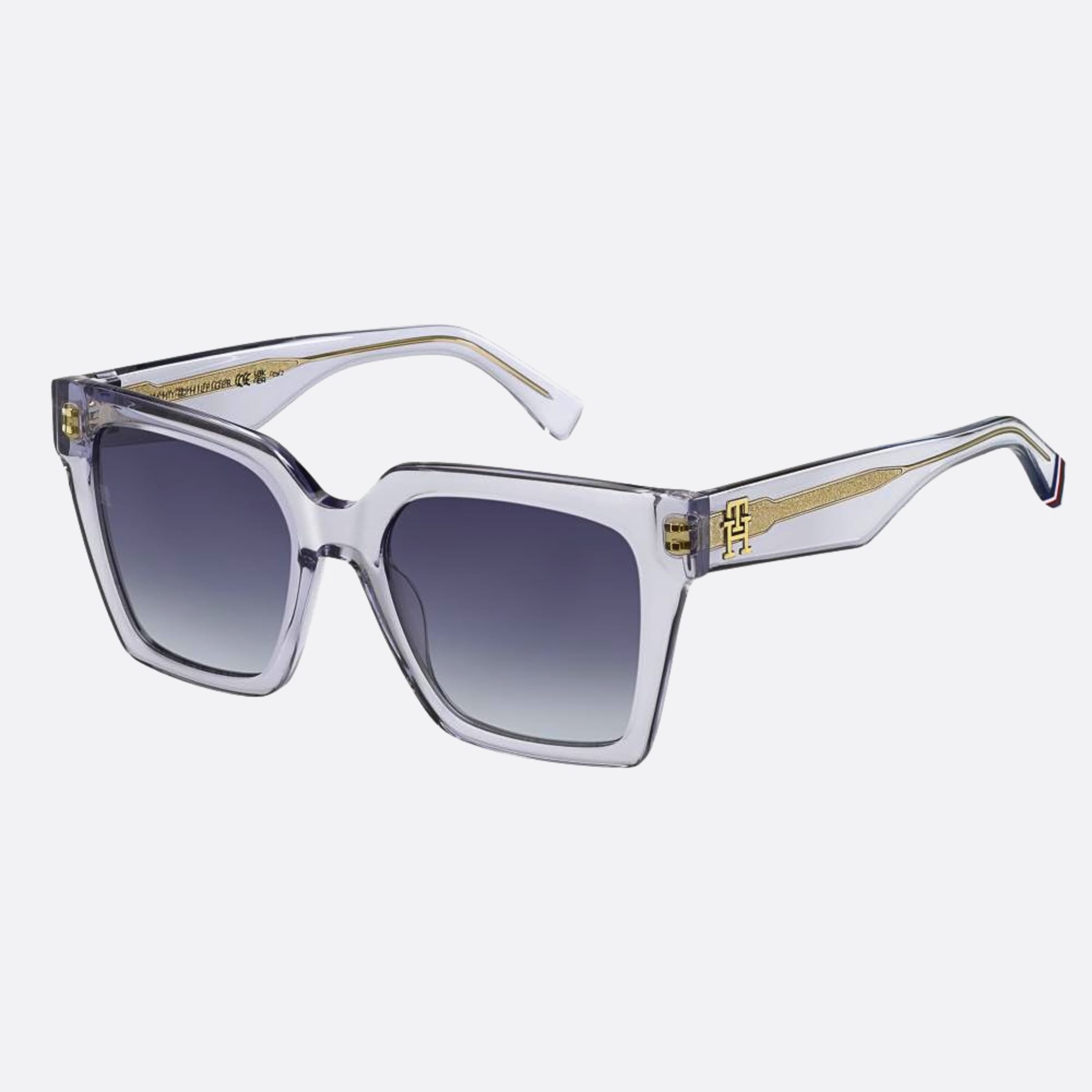 Tommy 53mm Hilfiger Kb7 Grey Butterfly Women Sunglasses - Side View