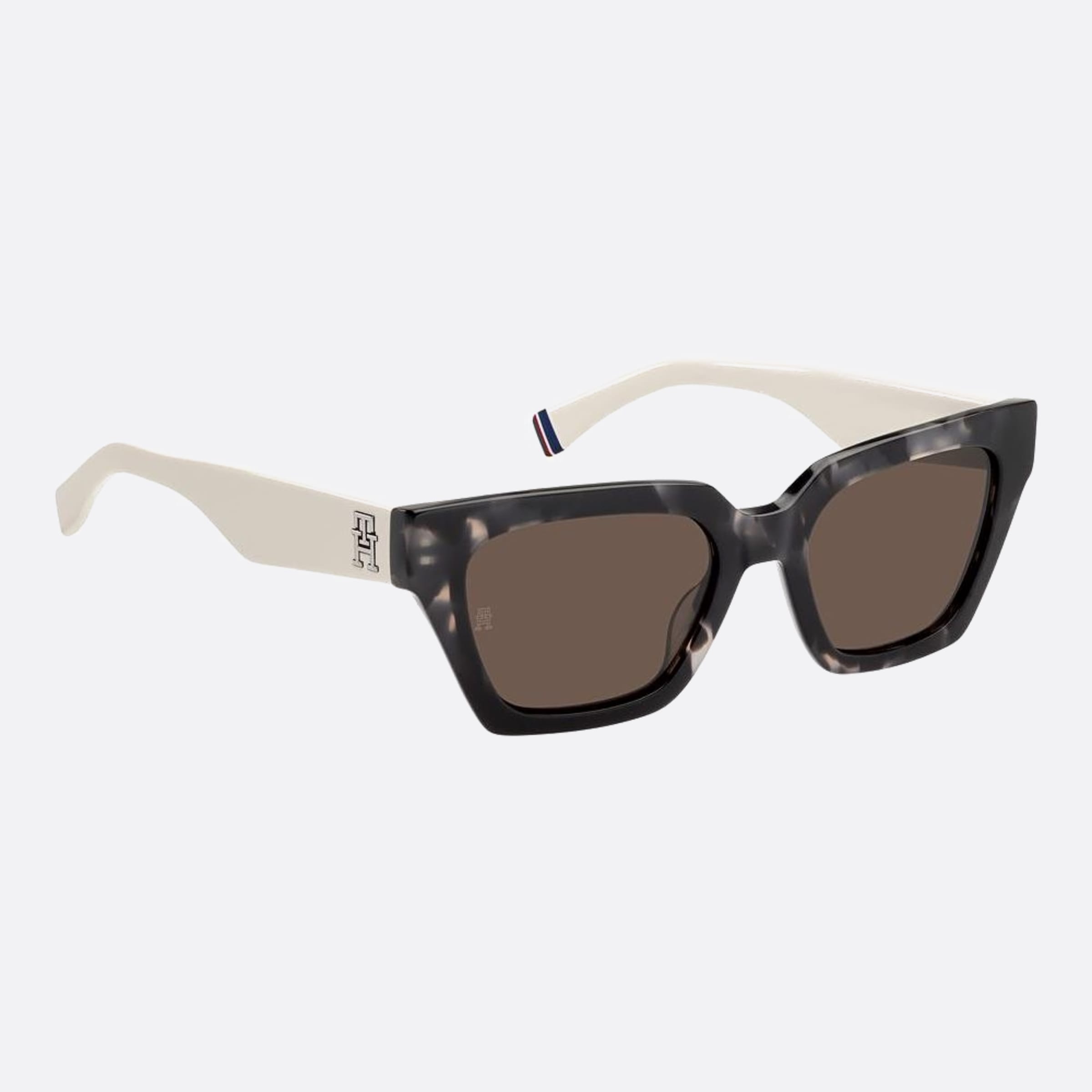 Tommy 52mm Hilfiger Tcb Havana Butterfly Women Sunglasses - Detail View