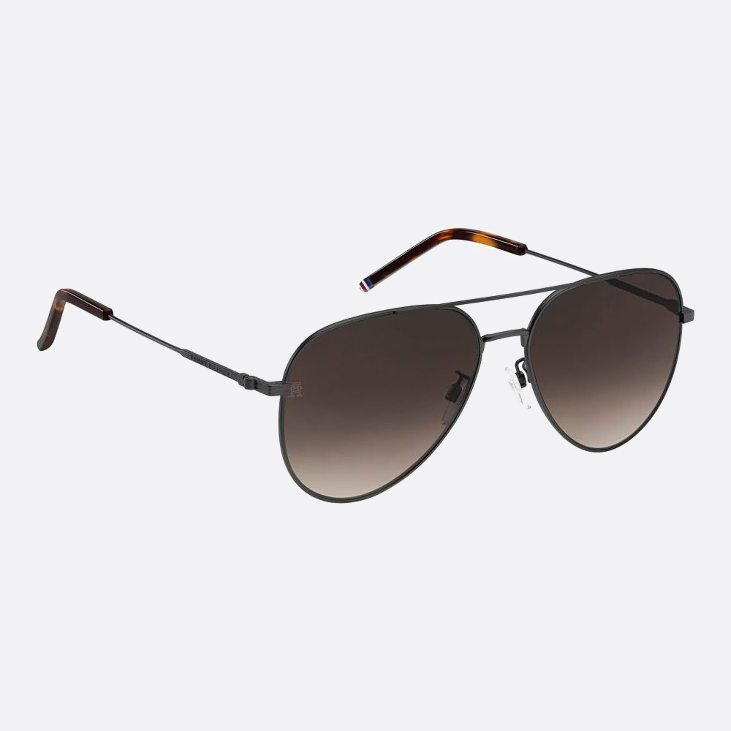 Tommy 60mm Hilfiger Svk Ruthenium Pilot Men Sunglasses - Detail View