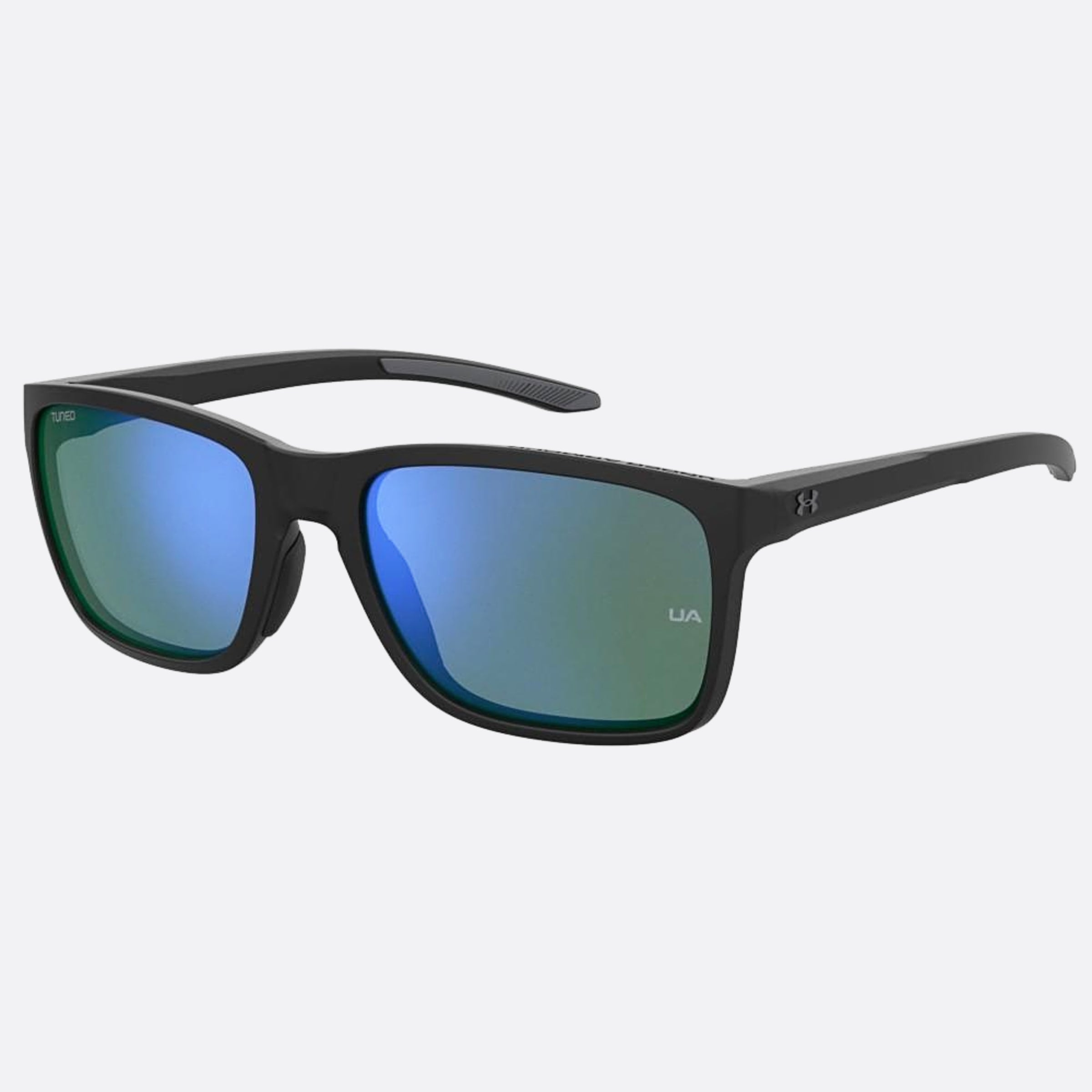 Under 58mm Armour 08a Black Squared Men Sunglasses - Side View