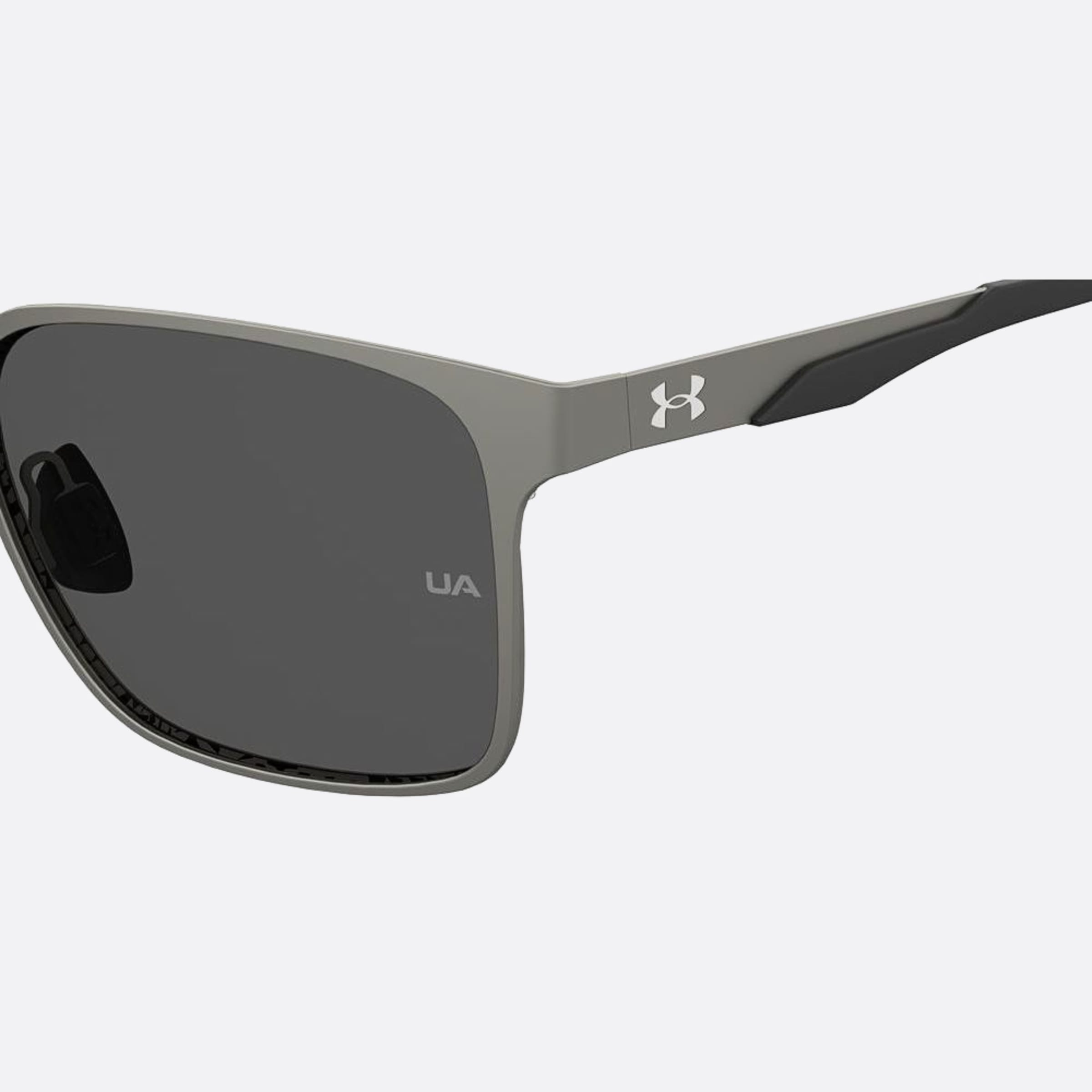 Under 57mm Armour Assist Mtl 5mo Grey Geometric Polarized Men Sunglasses - Additional Angle