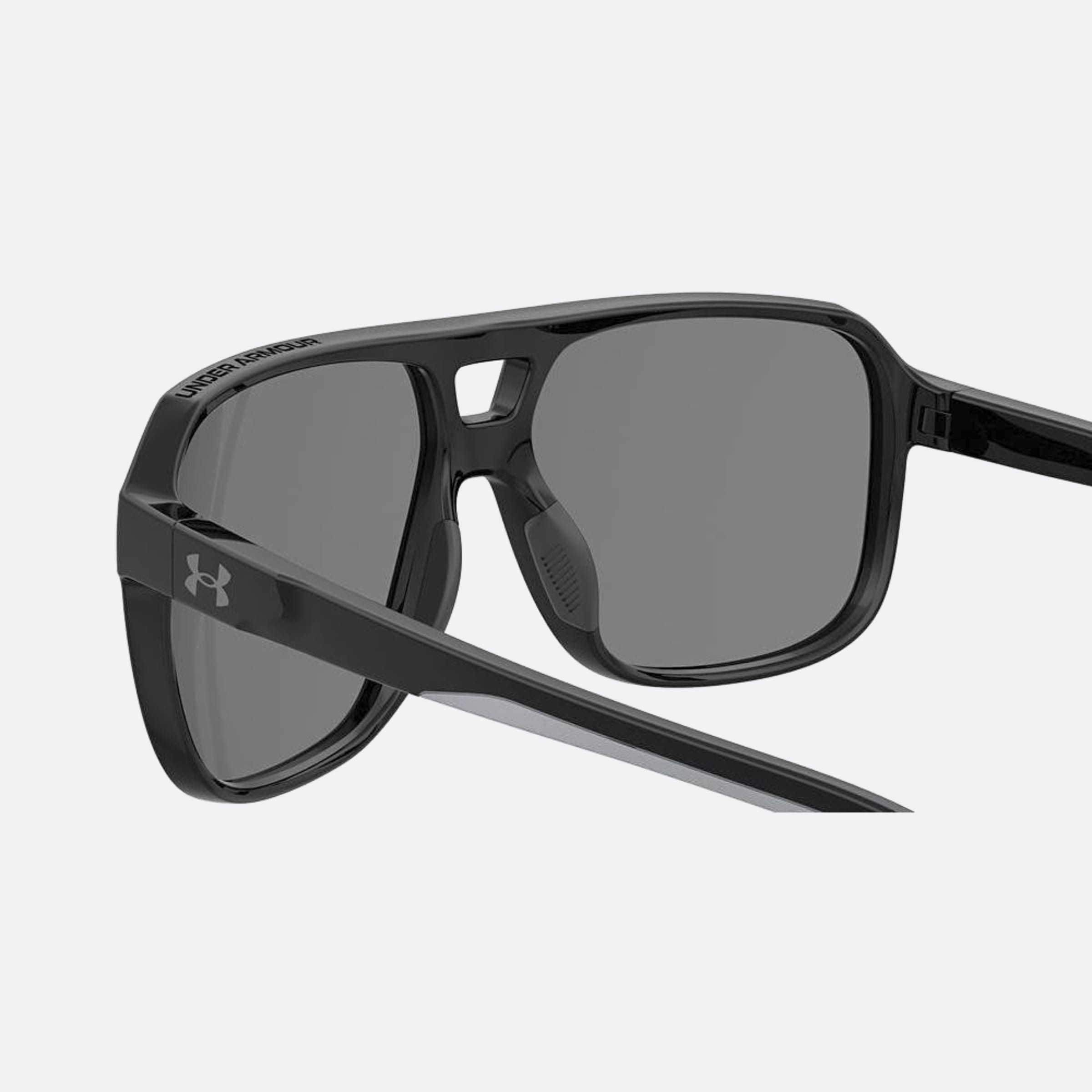 Under 61mm Armour Cruise Black Geometric Polarized Men Sunglasses - Additional Angle
