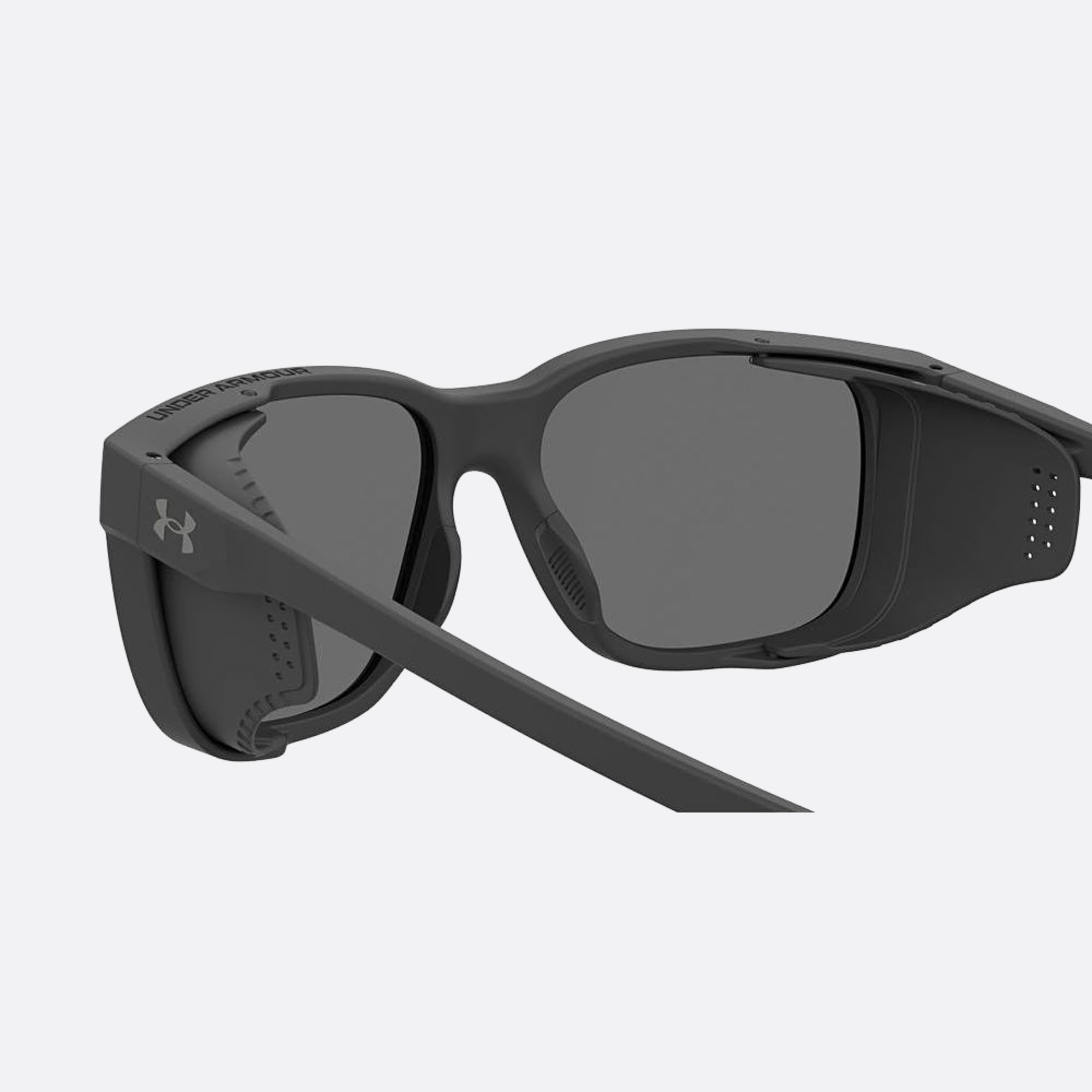 Under 58mm Armour Glacial Black Geometric Men Sunglasses - Detail View