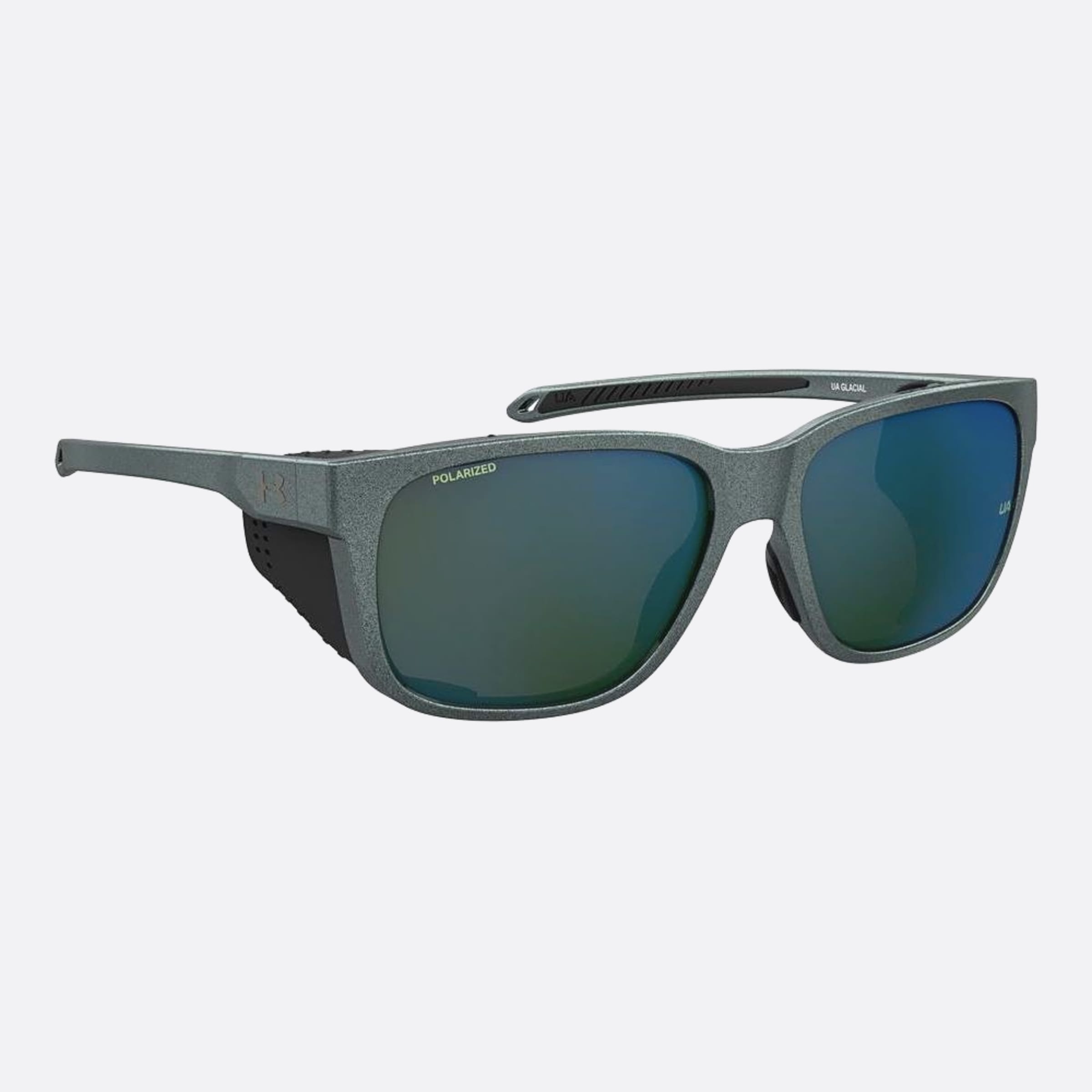 Under 58mm Armour Glacial Bd5 Grey Geometric Men Sunglasses - Additional Angle