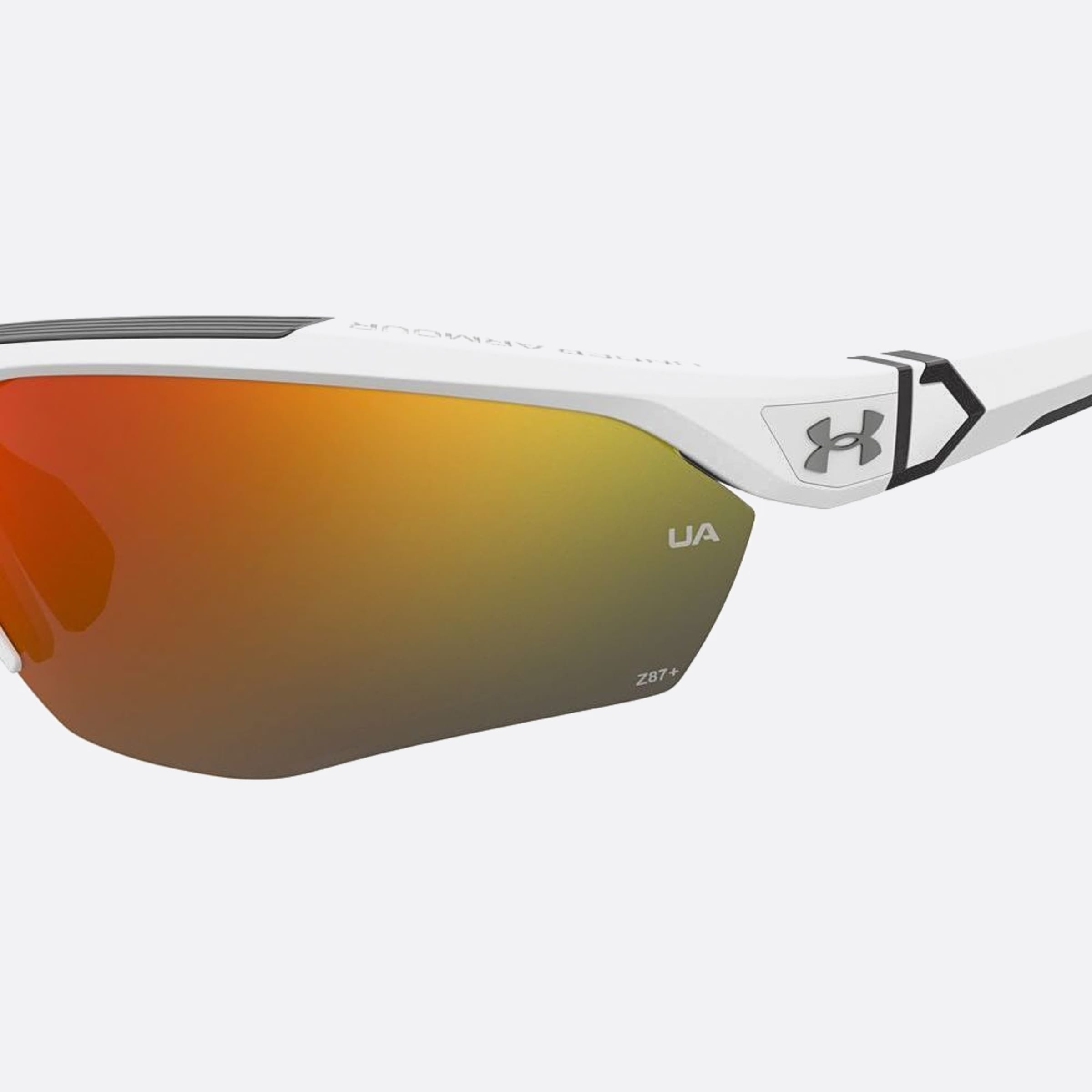 Under 99mm Armour Yard Pro 6ht White Squared Men Sunglasses - Additional Angle