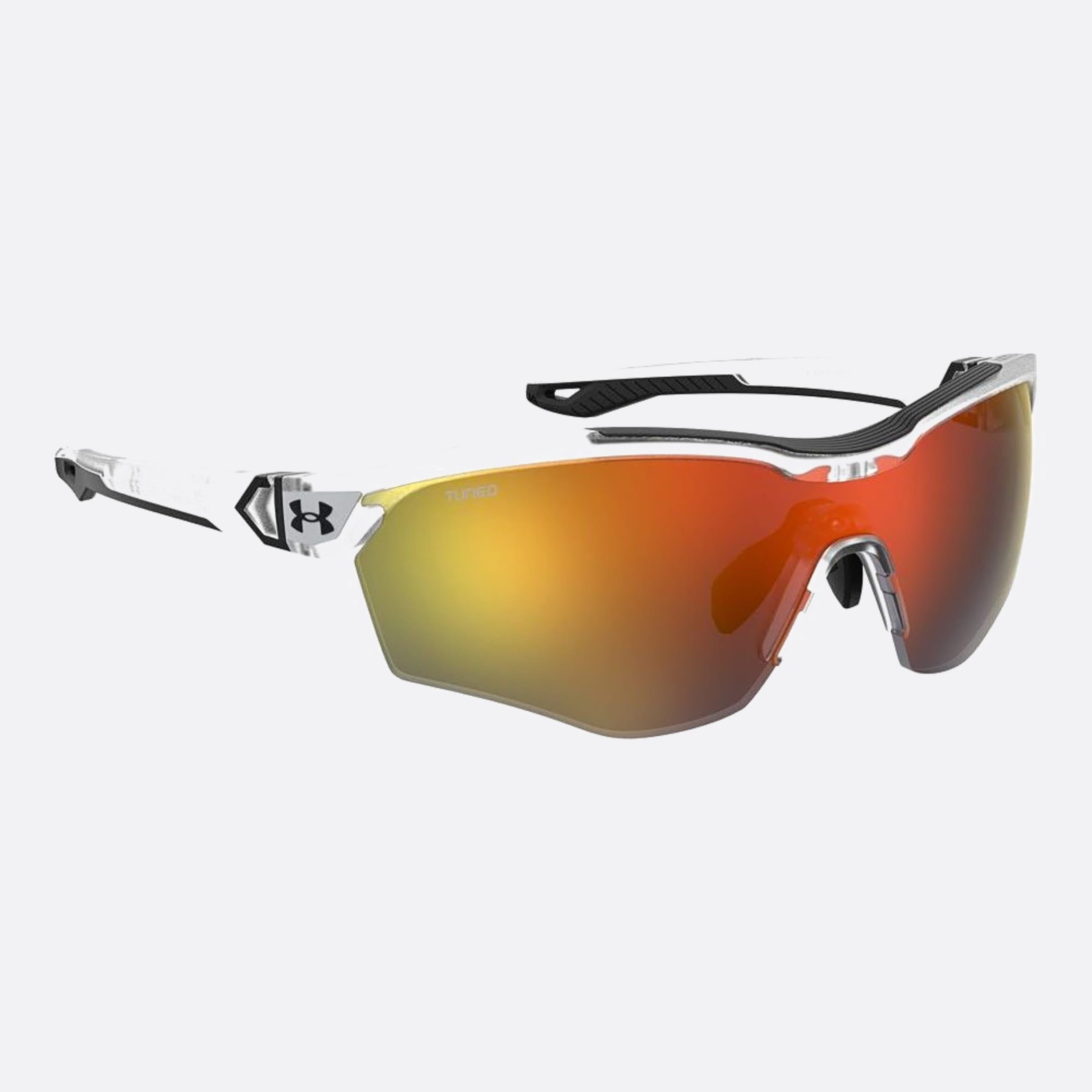 Under 99mm Armour Yard Pro 2m4 White Shield Men Sunglasses - Detail View