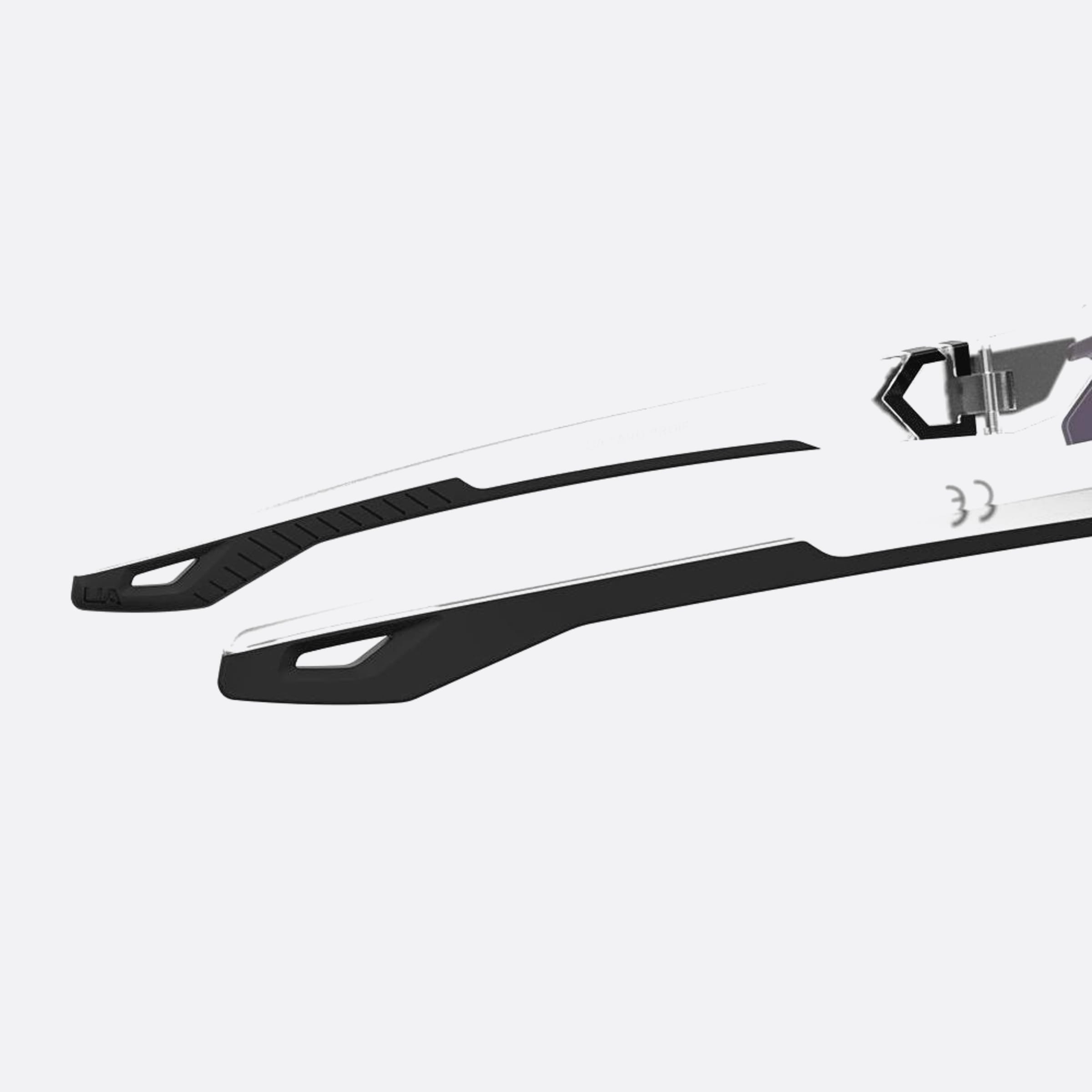 Under 99mm Armour Yard Pro 2m4 White Shield Men Sunglasses - Additional Angle
