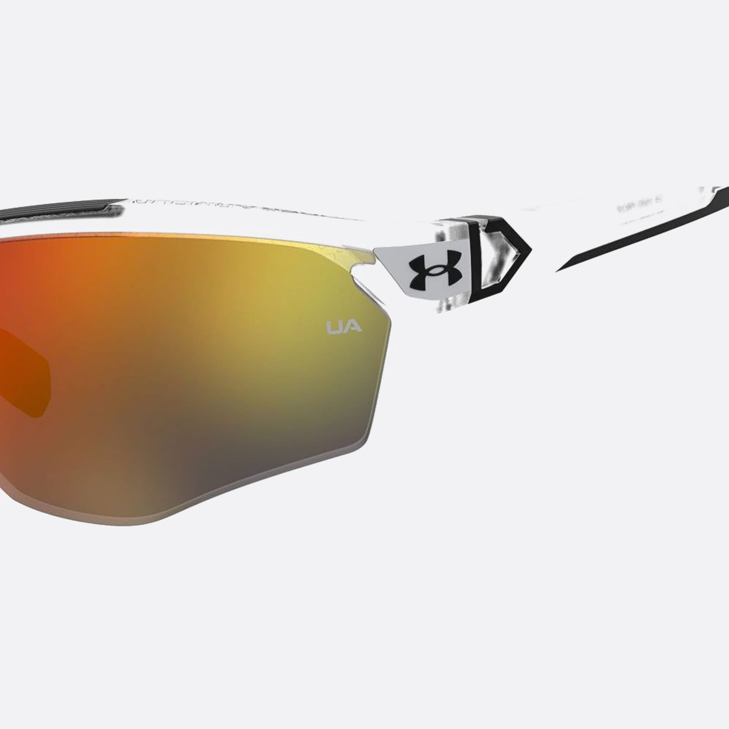 Under 99mm Armour Yard Pro 2m4 White Shield Men Sunglasses - Additional Angle