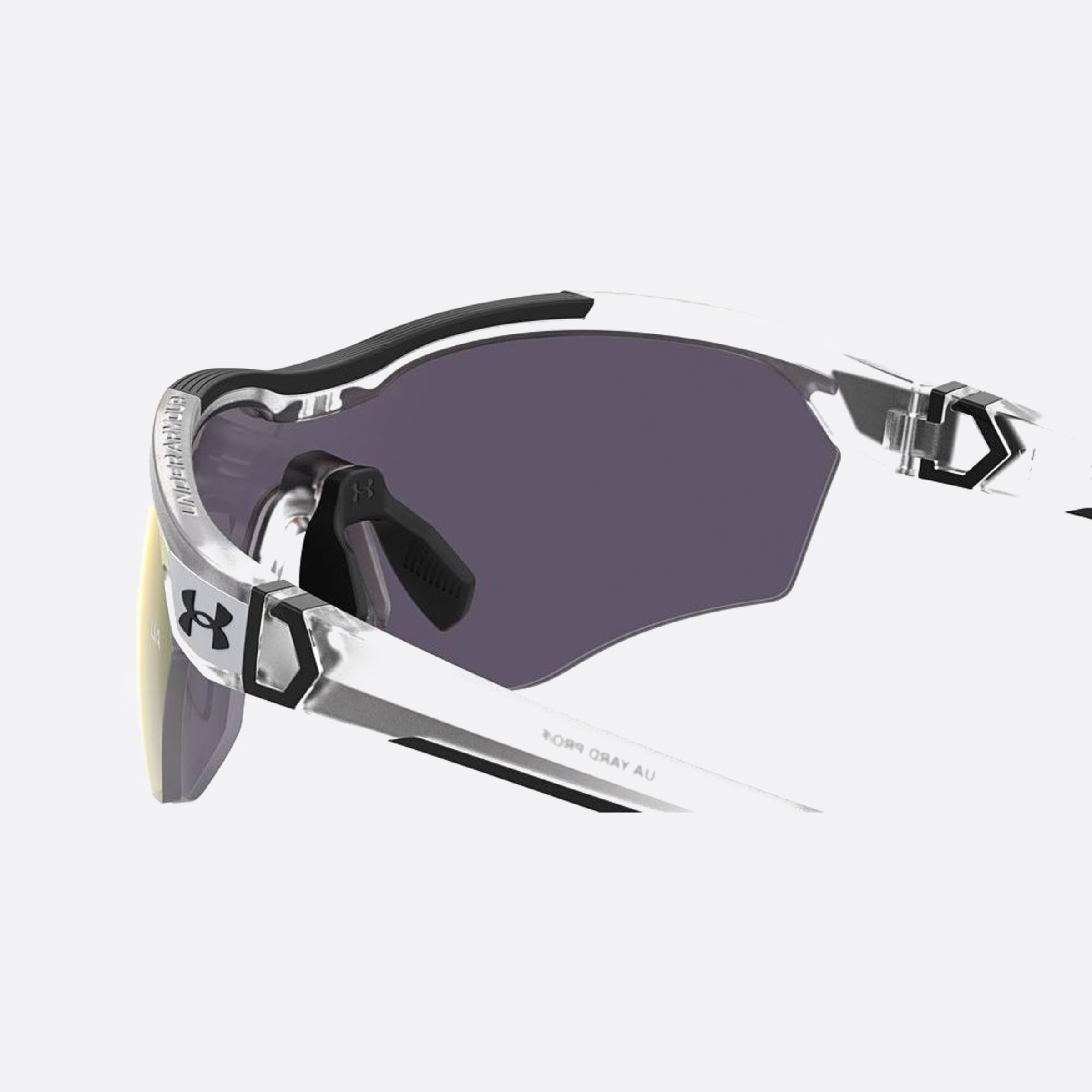 Under 99mm Armour Yard Pro 2m4 White Shield Men Sunglasses - Additional Angle