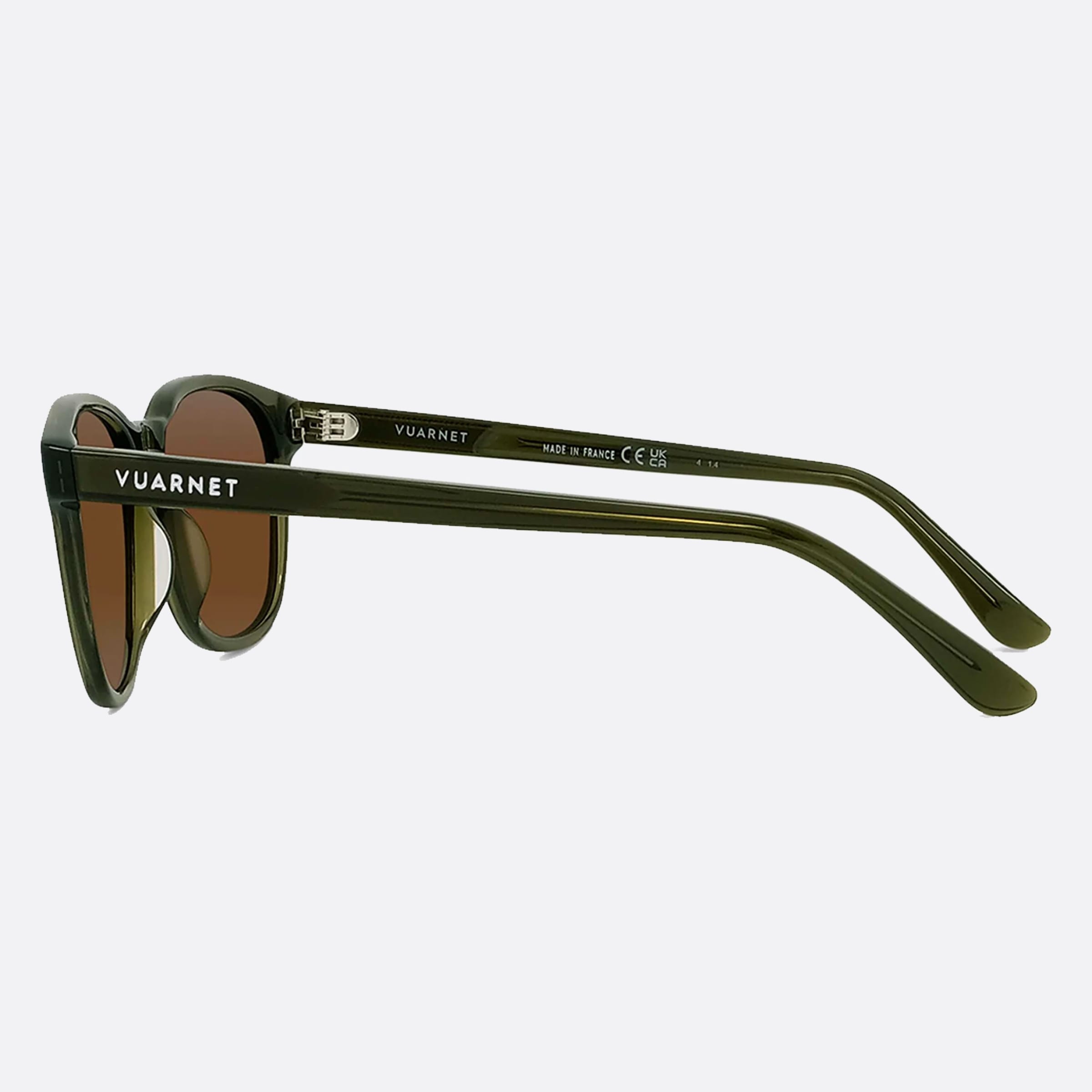 Vuarnet 54mm Belvedere Vu40011i 96g Kaki Square Unisex Sunglasses - Detail View