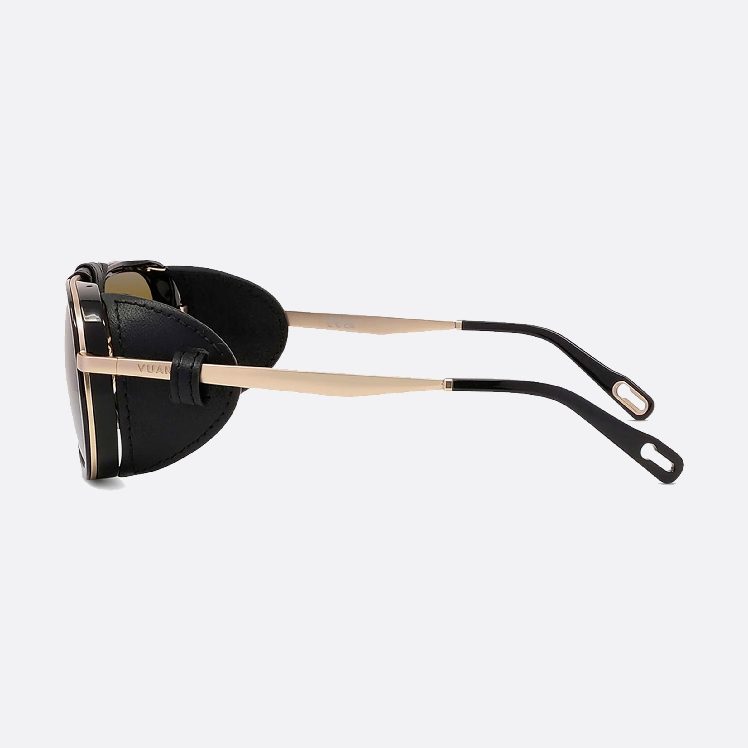Vuarnet 56mm Glacier Vu40003u 01q Black Pilot Unisex Sunglasses - Detail View