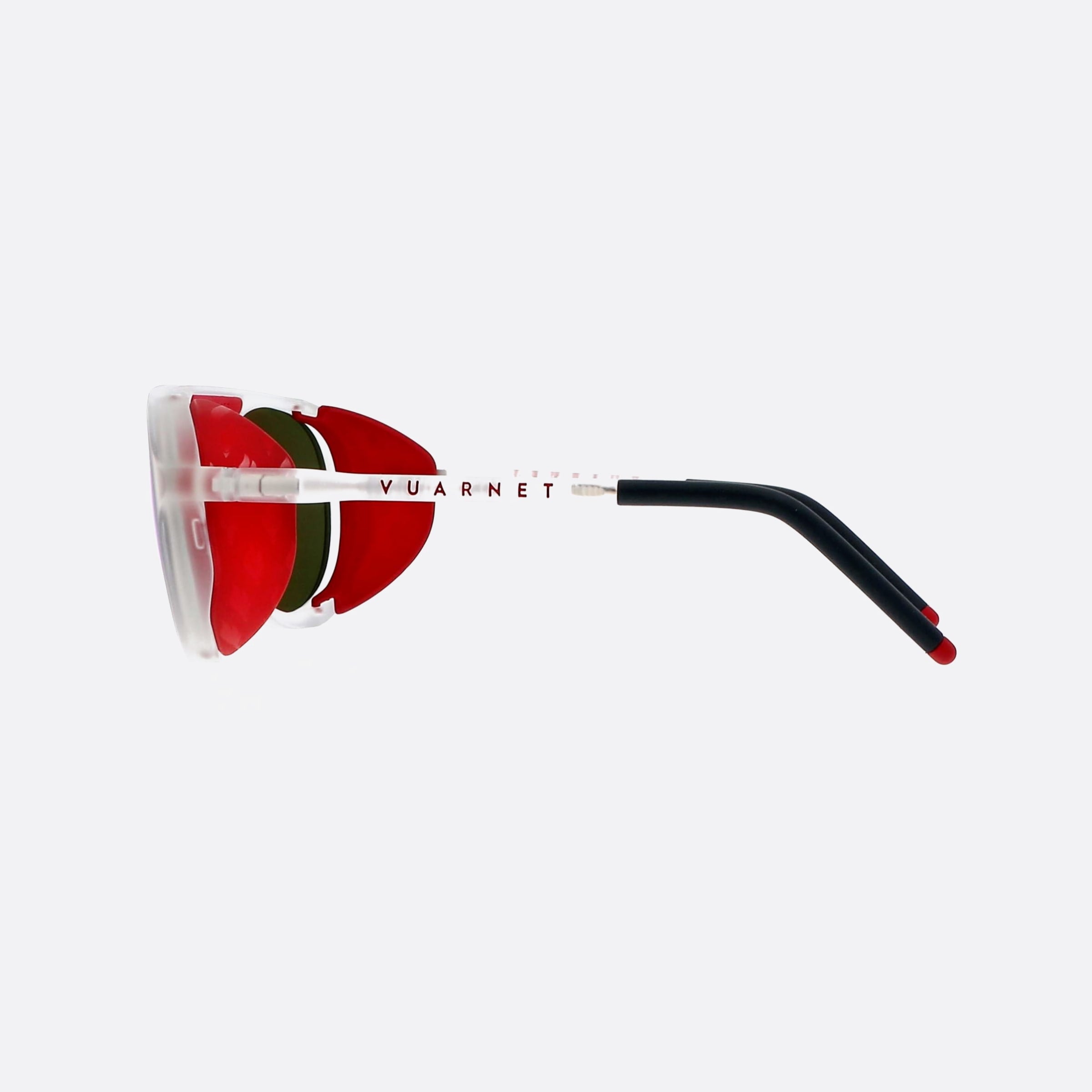 Vuarnet 51mm Ice Round Vl2024 Jo01 Clear Round Men Sunglasses - Detail View