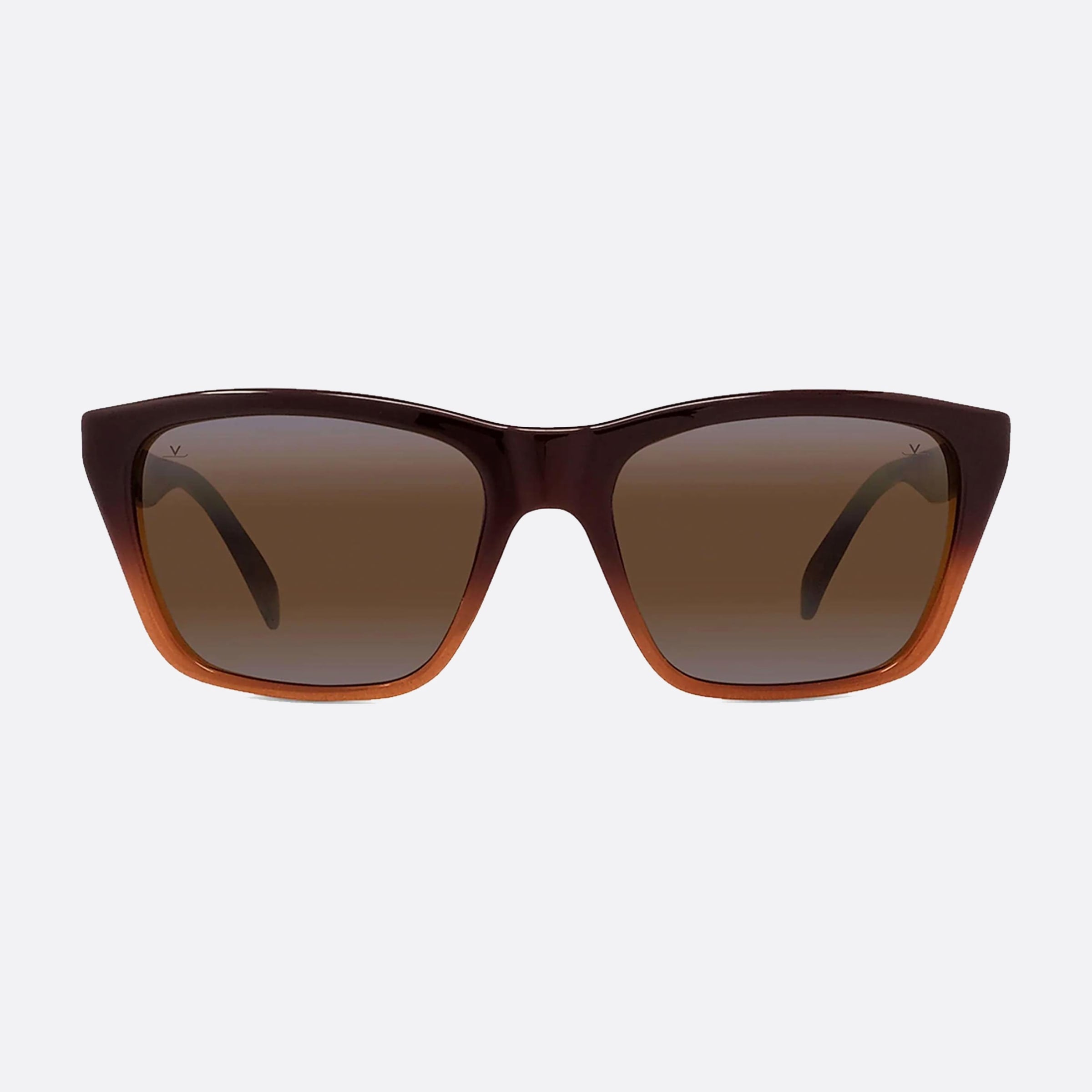 Vuarnet 58mm Legend Originals Vu40018u 50g Brown Rectangle Men Sunglasses - Side View