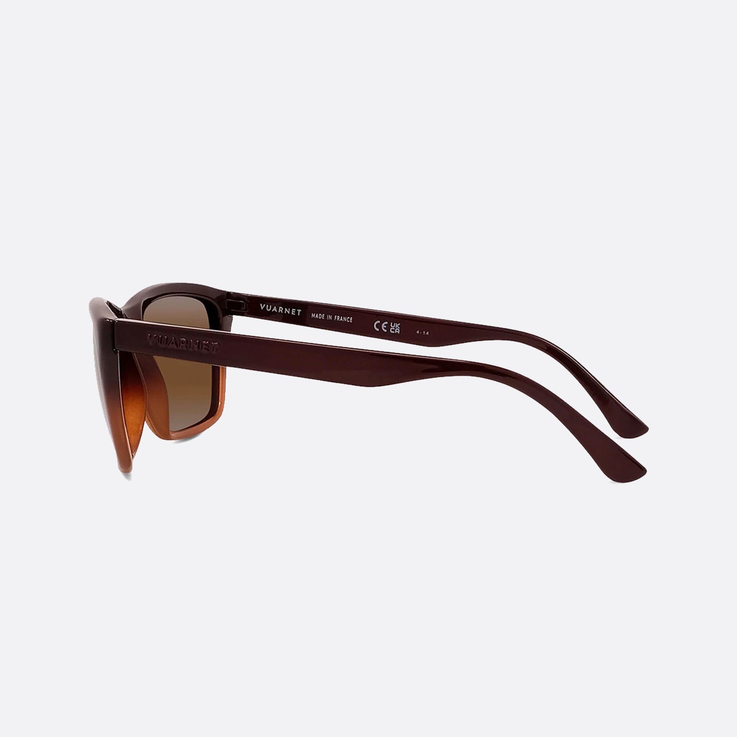 Vuarnet 58mm Legend Originals Vu40018u 50g Brown Rectangle Men Sunglasses - Detail View